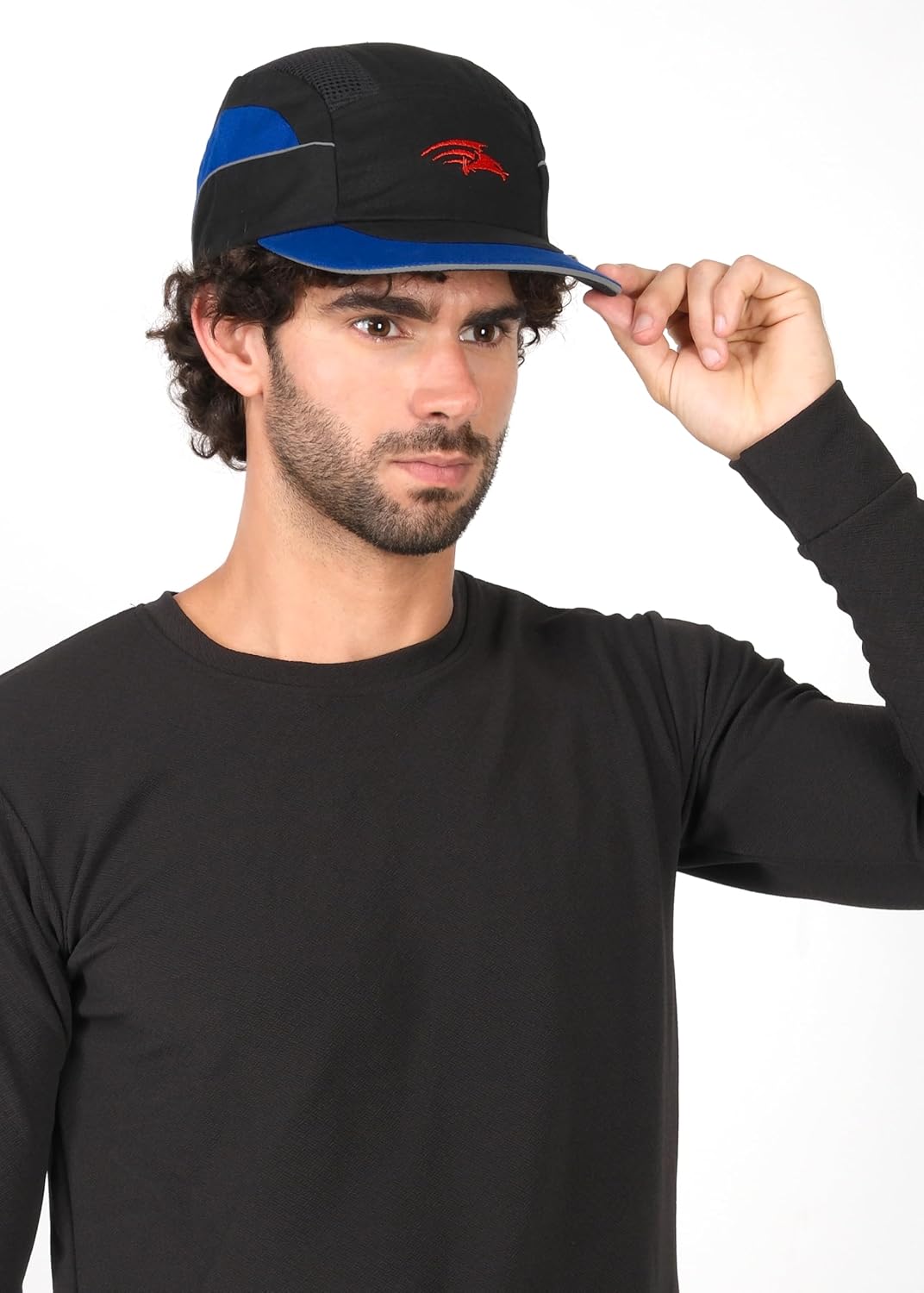 PERF Unisex Safety Bump Cap Long Peak Black Blue | CE Certified
