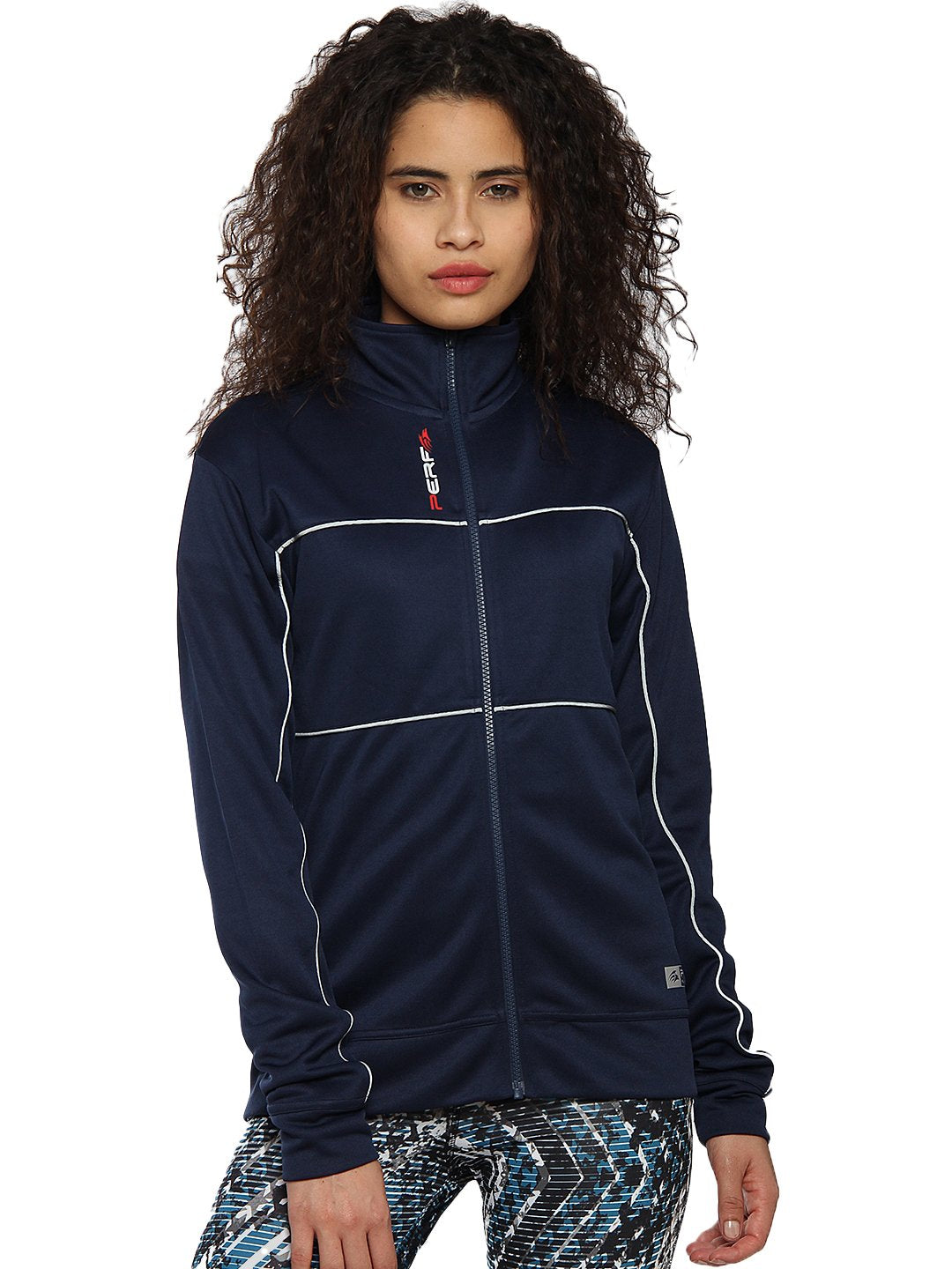 PERF Polyester Transfer Track Full Zipper for Women