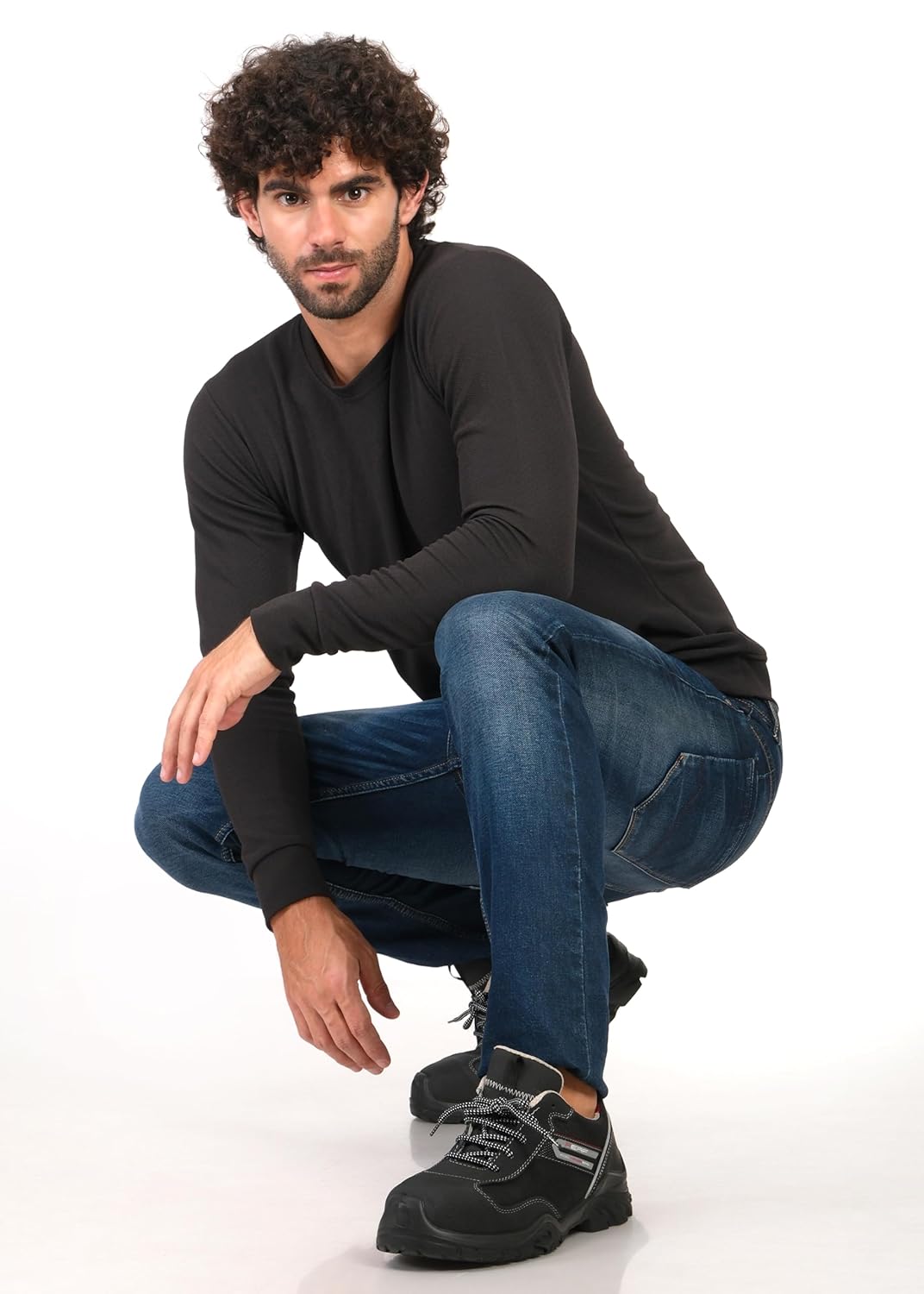 PERF Typhoon Low Ankle Safety Shoes - Water-Repellent Diamond Leather Work Boots, Breathable Lining, Lightweight for Outdoor Performance