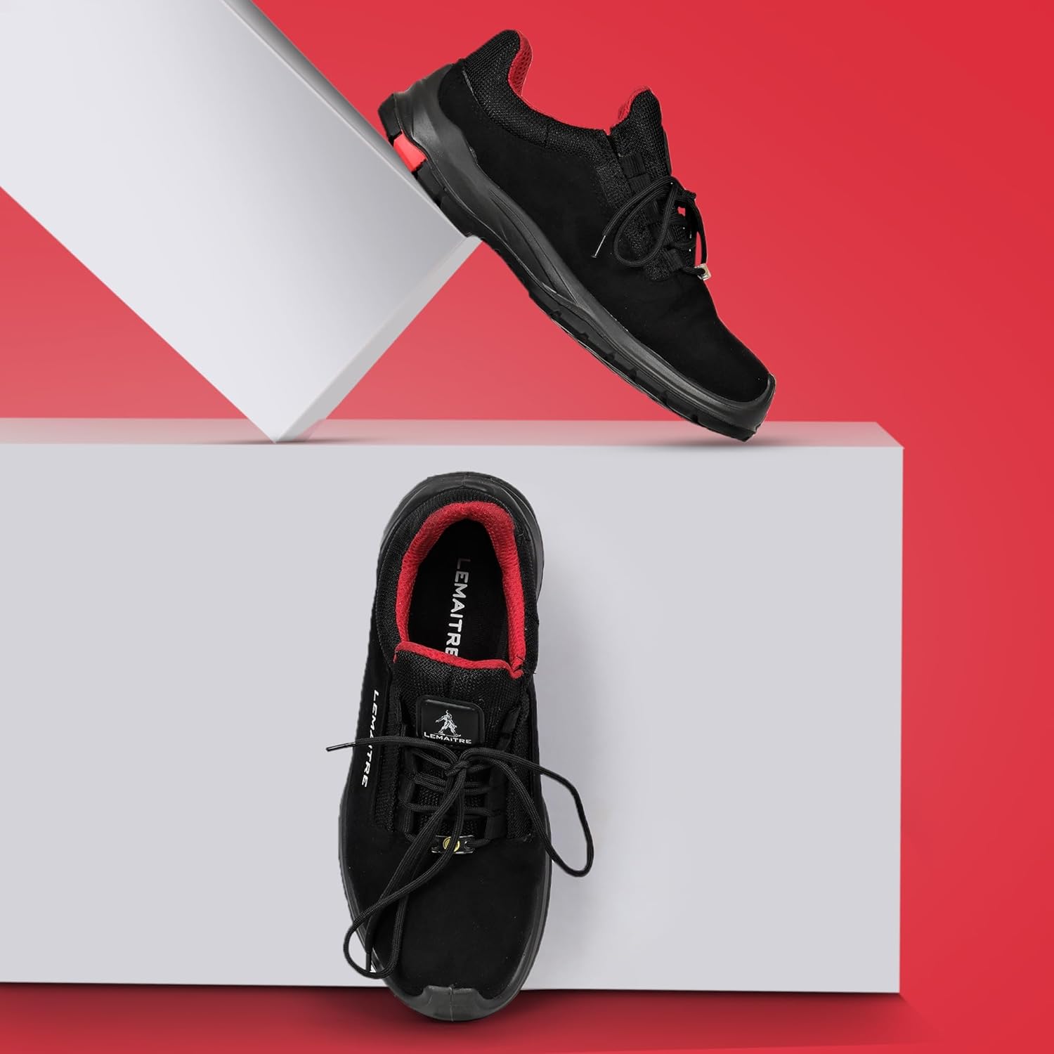 PERF Lemaitre Riley Low Ankle Performance Safety Shoes - Water-Repellent Microfiber, Antistatic Outdoor Shoes