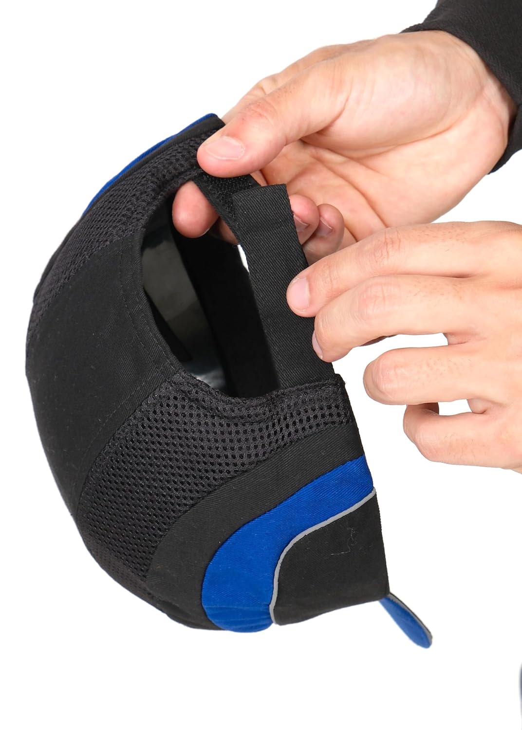 PERF Unisex Safety Bump Cap Long Peak Black Blue | CE Certified