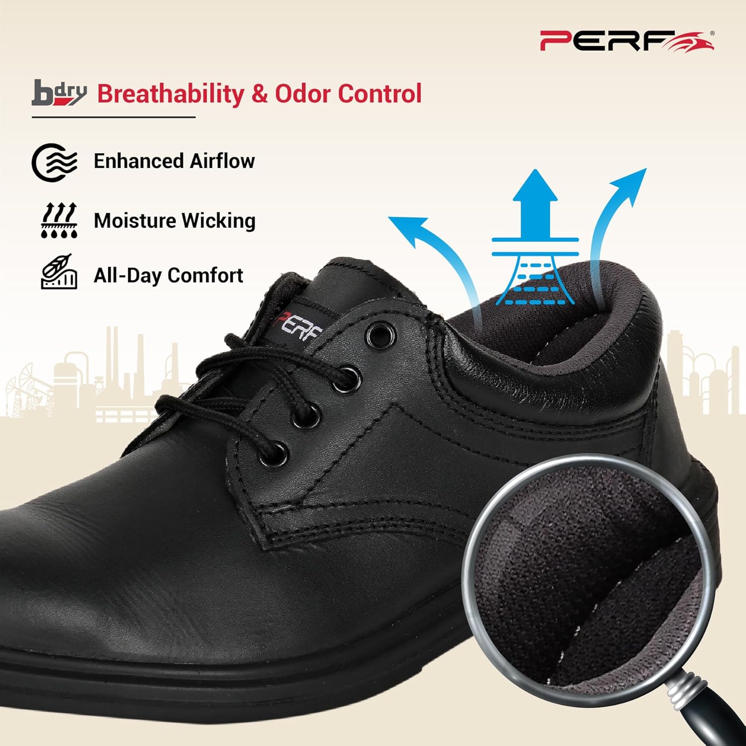 PERF PB 34 E Steel Toe Safety & Performance Shoe for Ultimate Performance