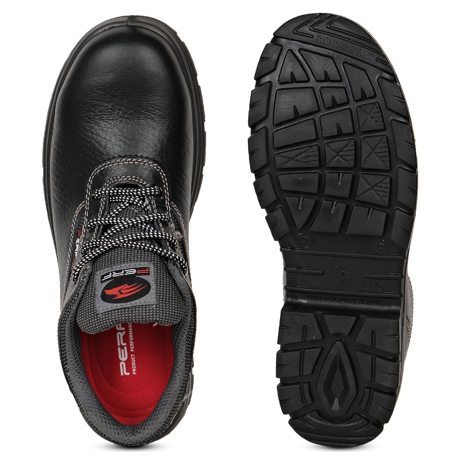 PERF Spike Low Ankle Safety Shoes - Lightweight Work Footwear with Steel Toe Cap, Anti-Slip Sole, and Breathable Lining for Construction & Industrial Use