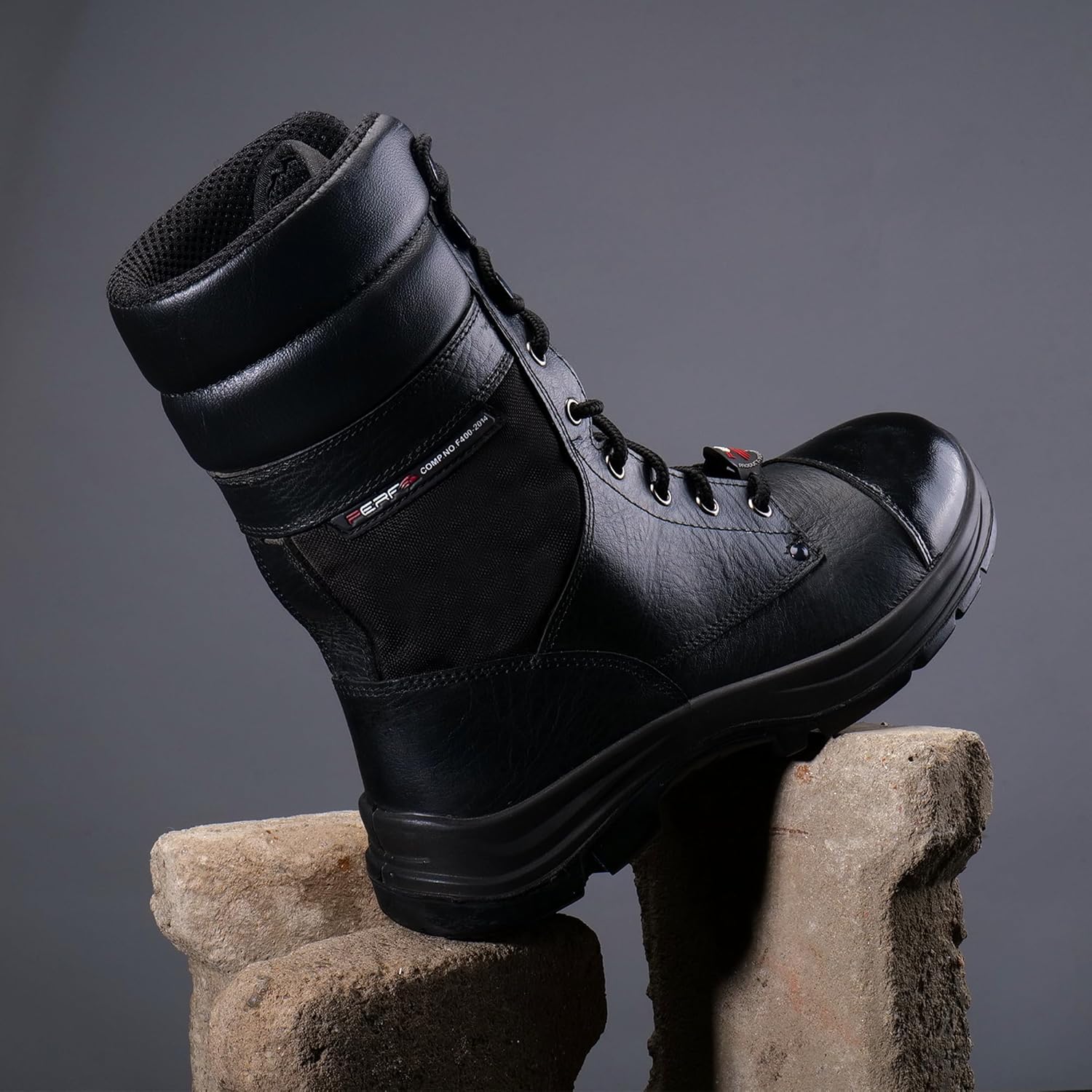 PERF TROOPER HIGH ANKLE PERFORMANCE BOOT - Durable High-Performance Ankle Boots for Outdoor & Biker Use with Breathable Leather