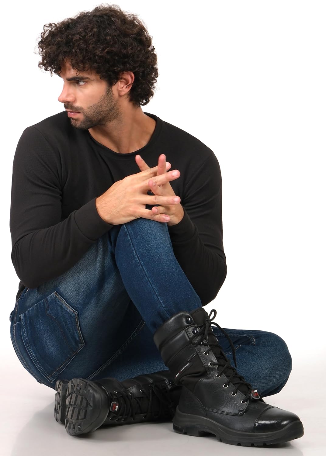 PERF TROOPER HIGH ANKLE PERFORMANCE BOOT - Durable High-Performance Ankle Boots for Outdoor & Biker Use with Breathable Leather