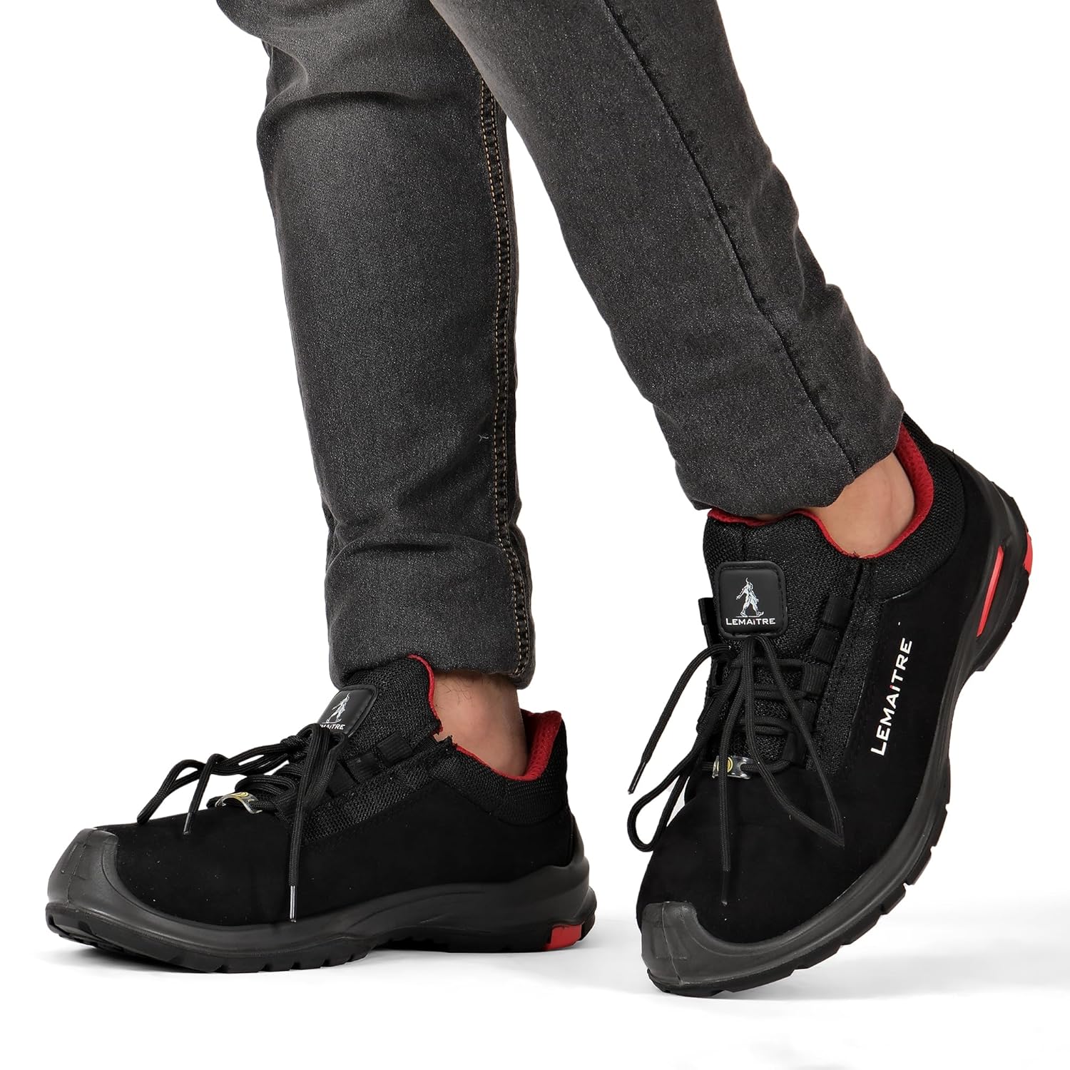 PERF Lemaitre Riley Low Ankle Performance Safety Shoes - Water-Repellent Microfiber, Antistatic Outdoor Shoes