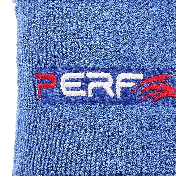 Perf Wrist Band for Men & Women 3 Inch - Wrist Sweat Band for Workout Tennis Cycling, Gym, Badminton, Football, Basketball, Sweat Absorbent Stretchable Wrist Supports Bands (Red)
