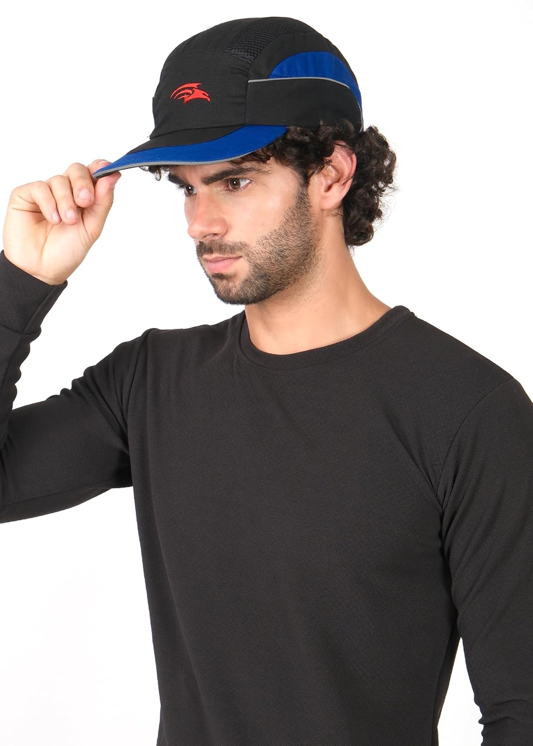 PERF Unisex Safety Bump Cap Long Peak Black Blue | CE Certified
