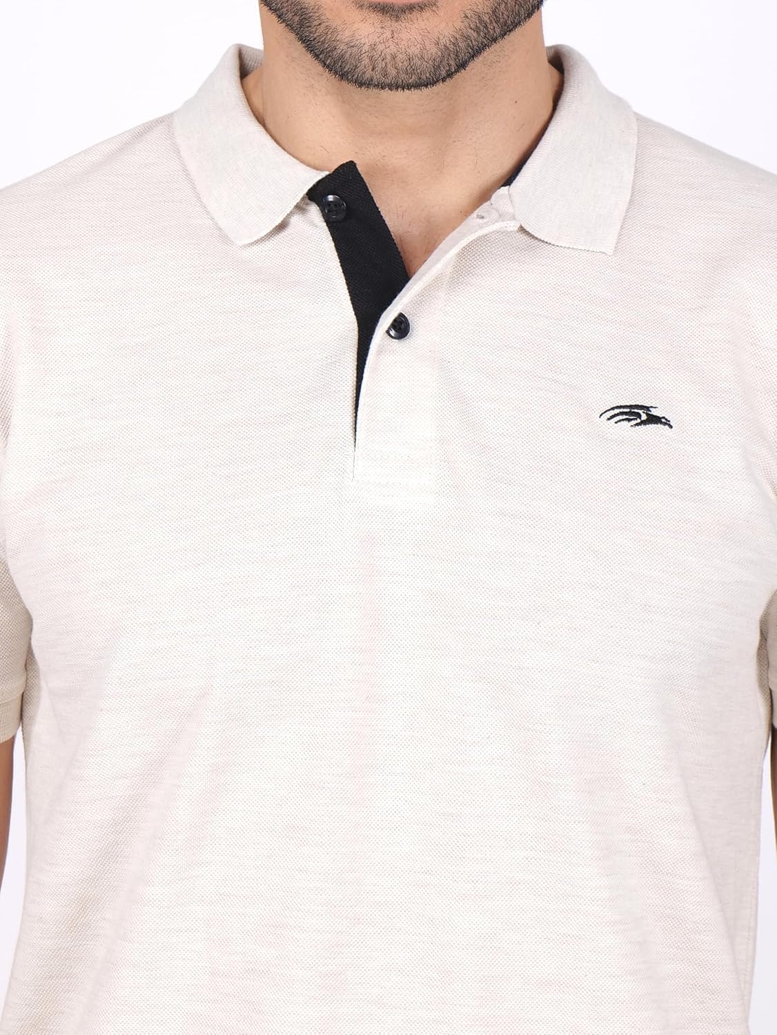 PERF Men's Regular Fit Polyster Cotton Polo T Shirt, Polo Neck, Half Sleeves, Gym T Shirts, Casual Wear, Workout T Shirts, Active Gym Wear for Running, T Shirts for Man