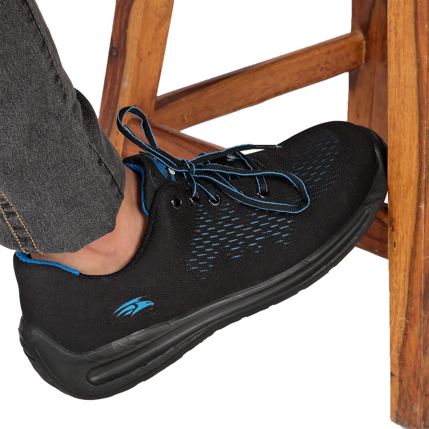 PERF AIR Flow Safety Shoes with Breathable Mesh Upper, Steel Toe Cap, Antistatic Properties, and Fuel Oil-Resistant Sole