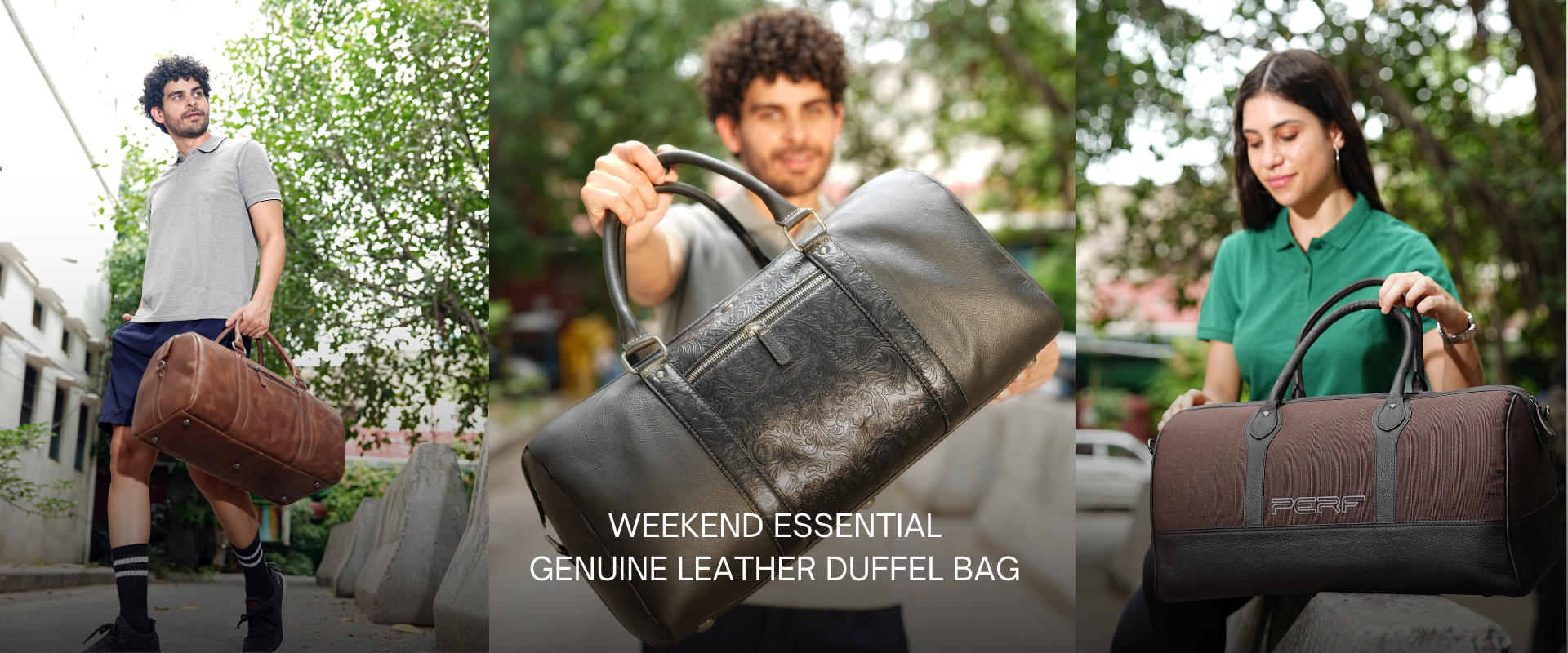 perfitalia leather duffle bags collection