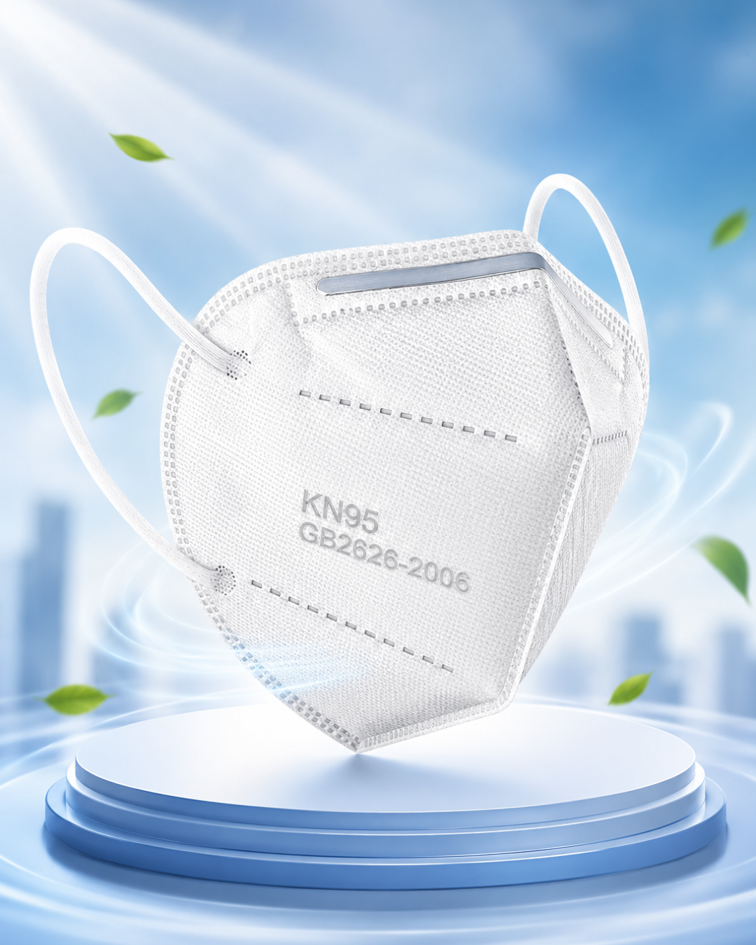 KN95 Face Mask | 5-Layer Protection | Anti-Pollution | Virus Filtration | Anti Allergy | Sweat & Moisture Observant | Surgical | Respirators | Breathable & Comfortable and CE Certified | Pack of 1