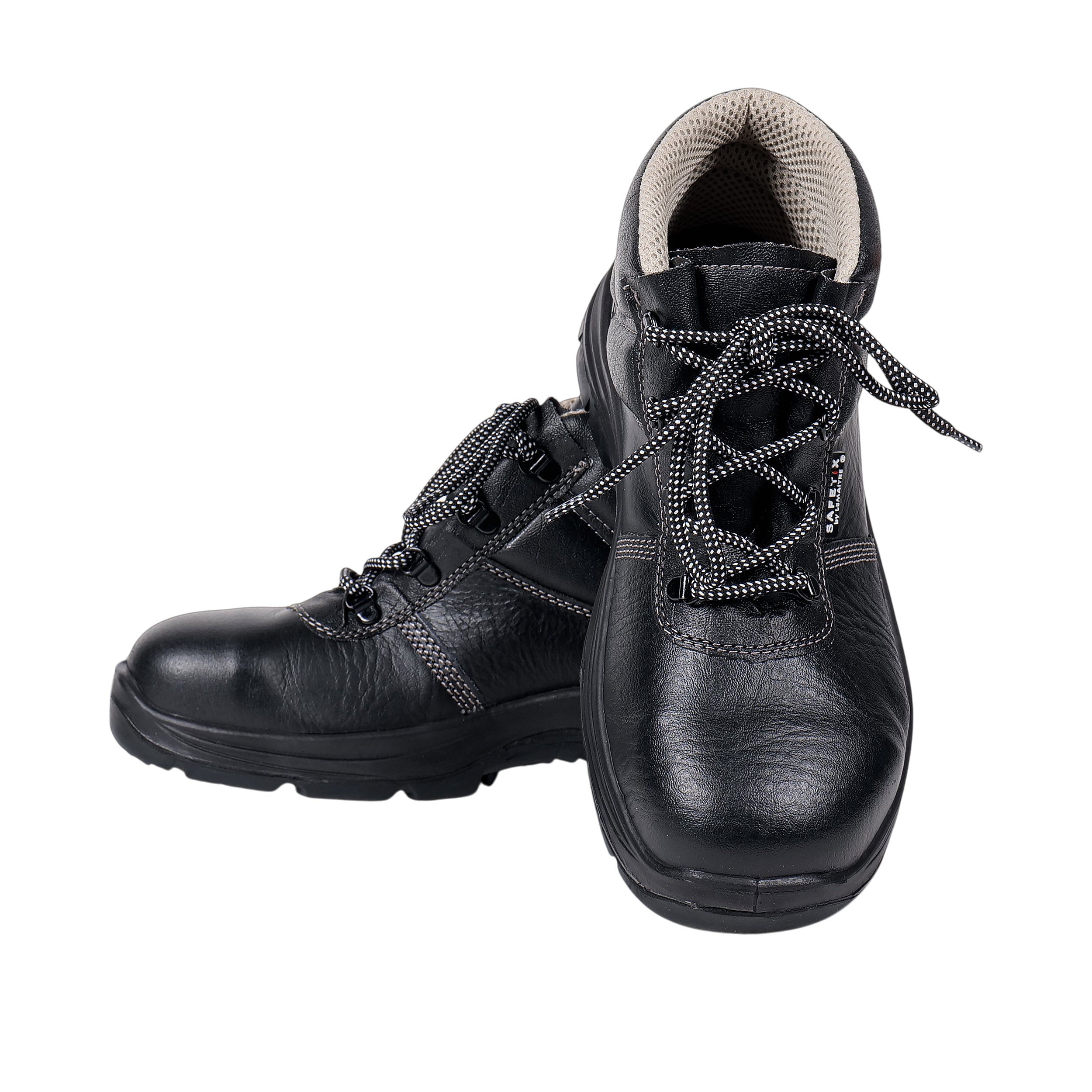 PERF Nexter High Ankle Sports Safety Shoes for Men | Steel Toe Cap | Kevlar Midsole | Heat Resistant 300°C | Anti-Slip PU/Rubber Sole | Lightweight Industrial Work Shoes