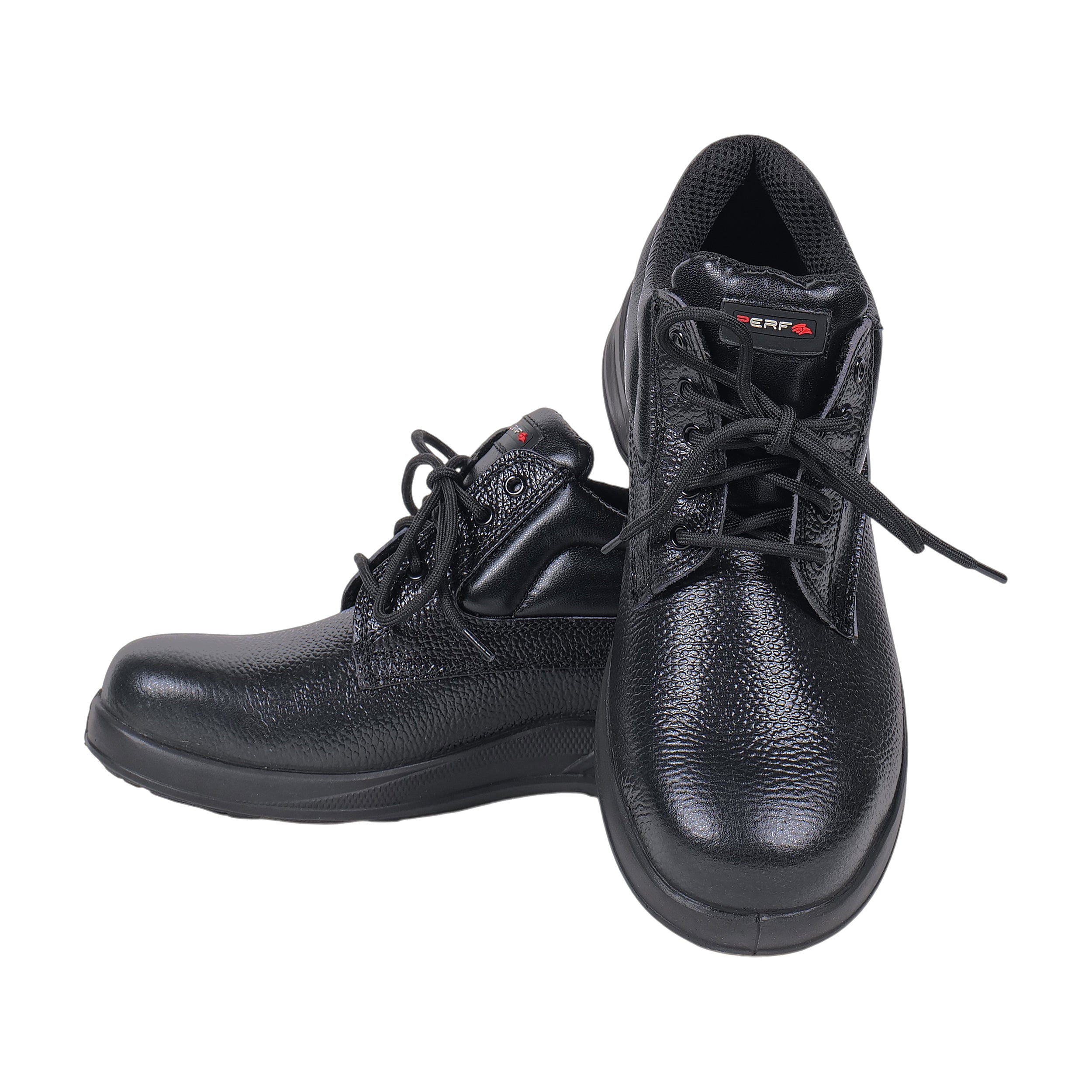 PERF Turbo-X High Ankle Safety Shoes for Men | Steel Toe Cap | Anti-Puncture | Breathable Leather | Oil Resistant | Lightweight Industrial High Ankle Work Shoes