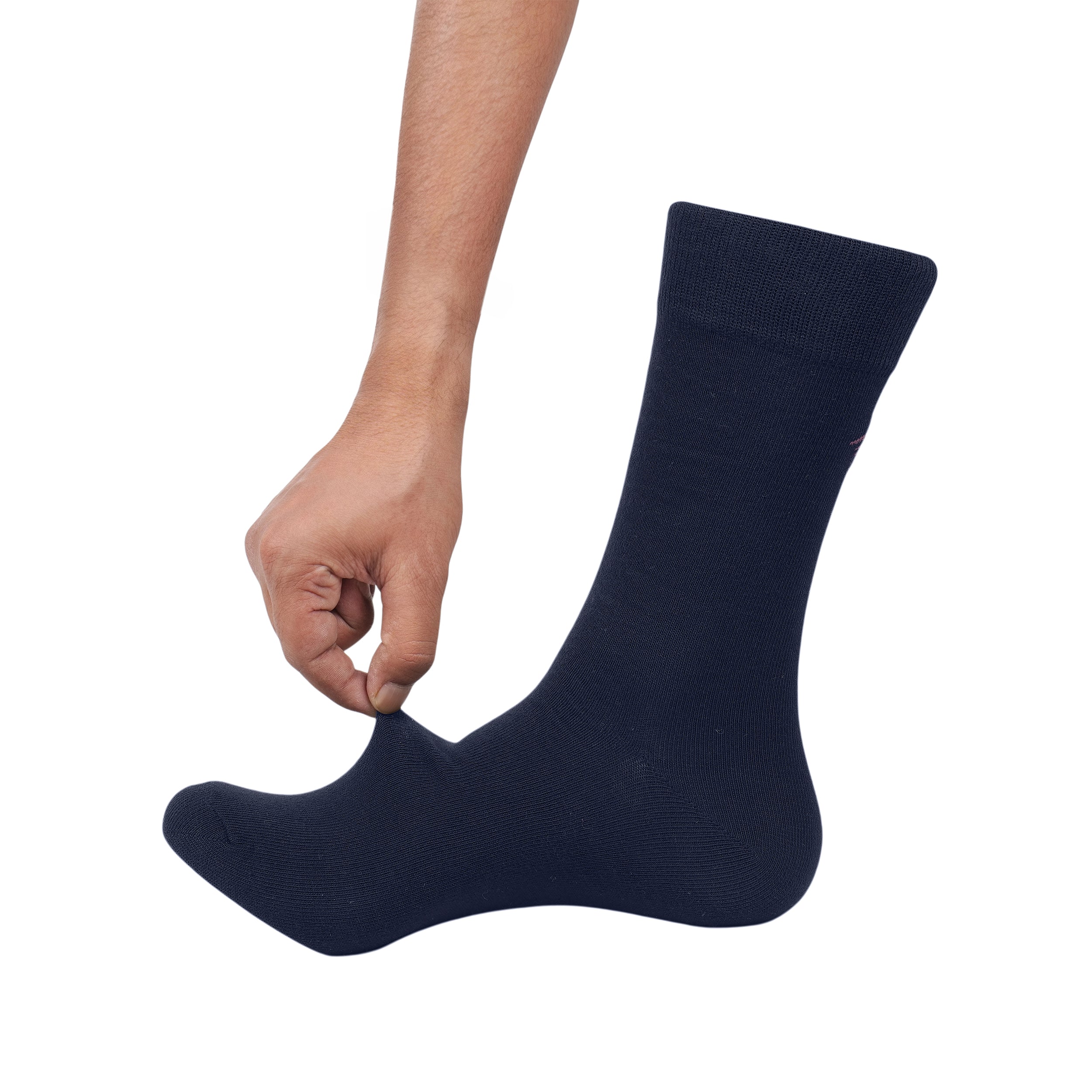 PERF Full-Length Socks | Breathable Fabric | Stretch Comfort | Reinforced Welt | Long-Lasting Wear | Ideal for Work & Daily Use (Pack of 3)