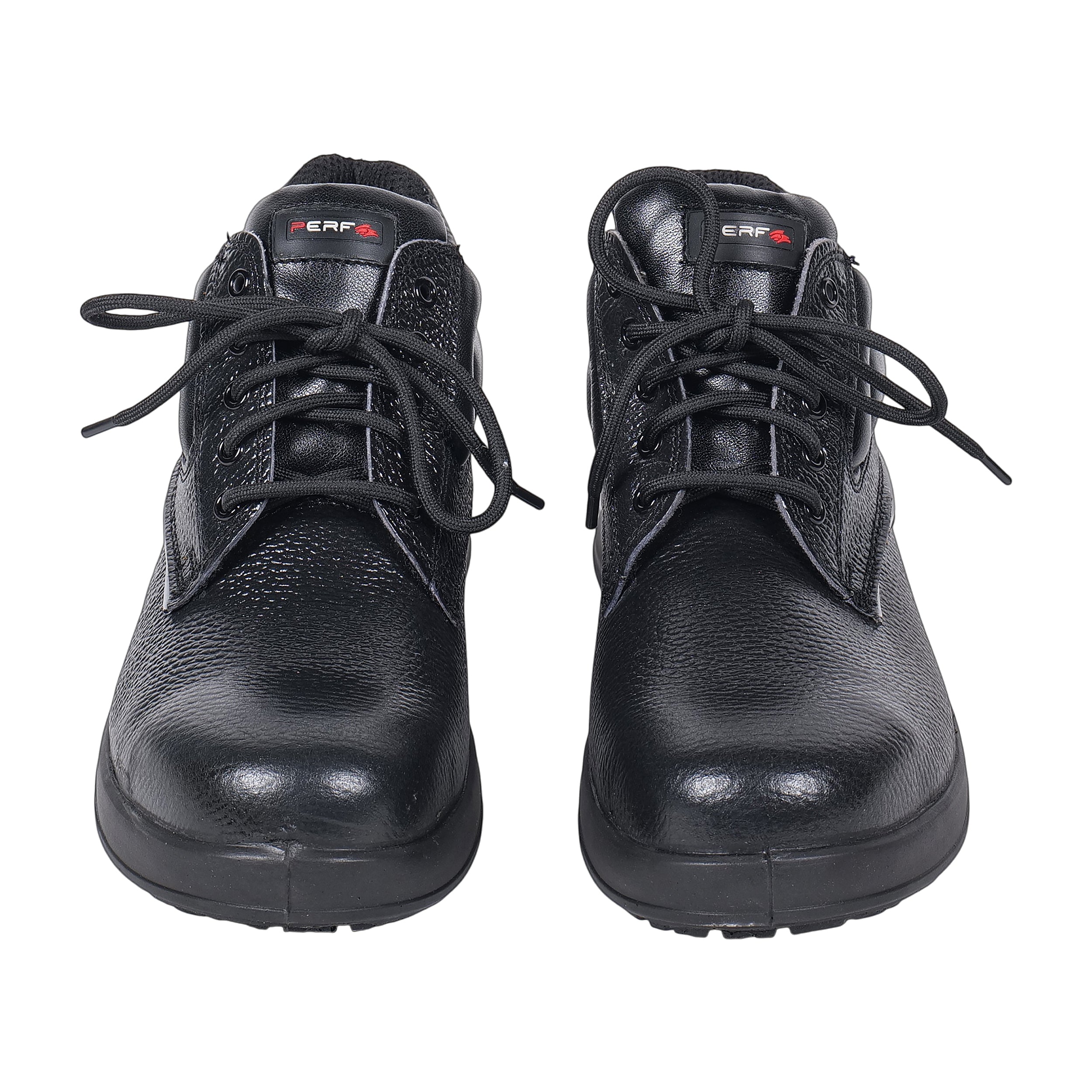 PERF Turbo-X High Ankle Safety Shoes for Men | Steel Toe Cap | Anti-Puncture | Breathable Leather | Oil Resistant | Lightweight Industrial High Ankle Work Shoes