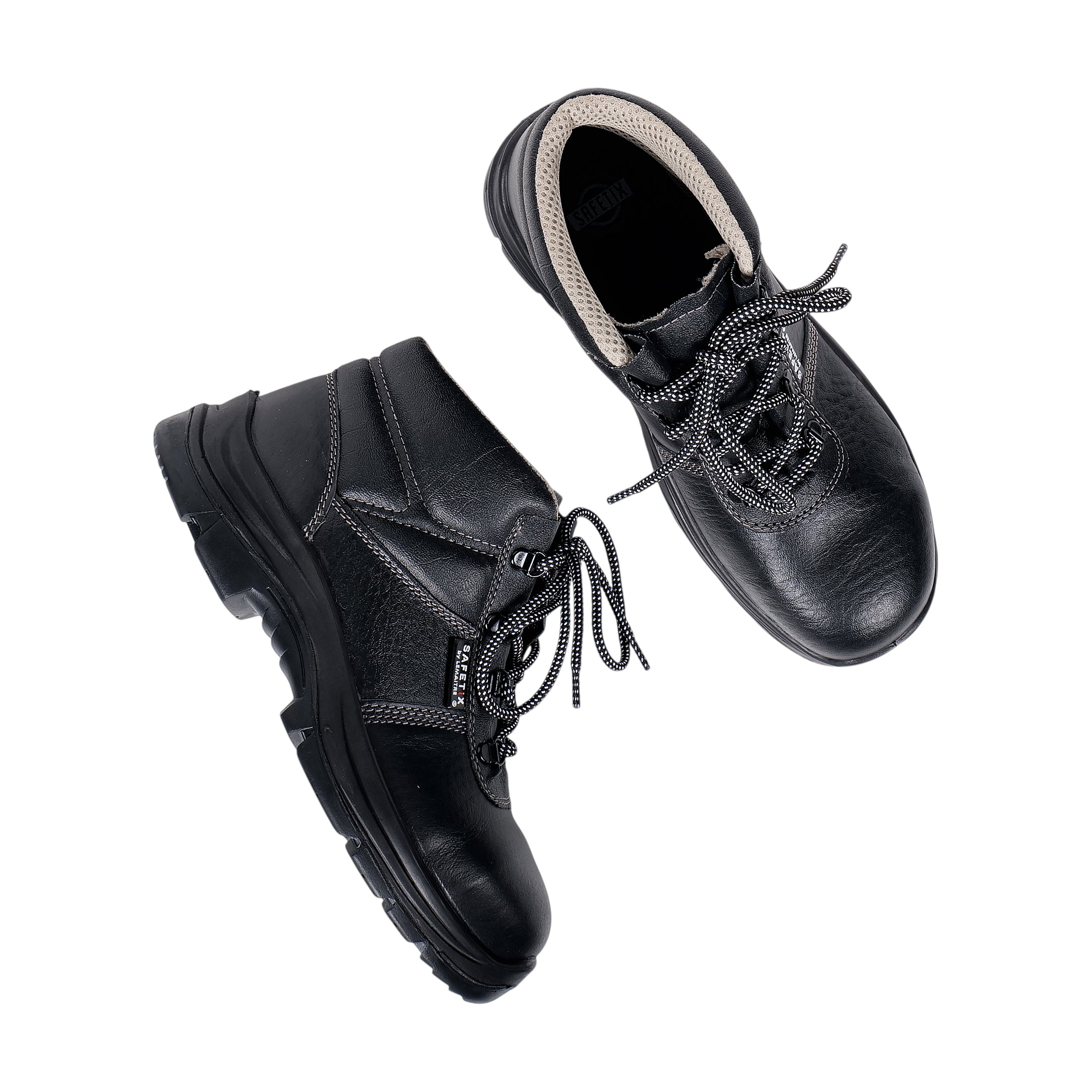 PERF Nexter High Ankle Sports Safety Shoes for Men | Steel Toe Cap | Kevlar Midsole | Heat Resistant 300°C | Anti-Slip PU/Rubber Sole | Lightweight Industrial Work Shoes
