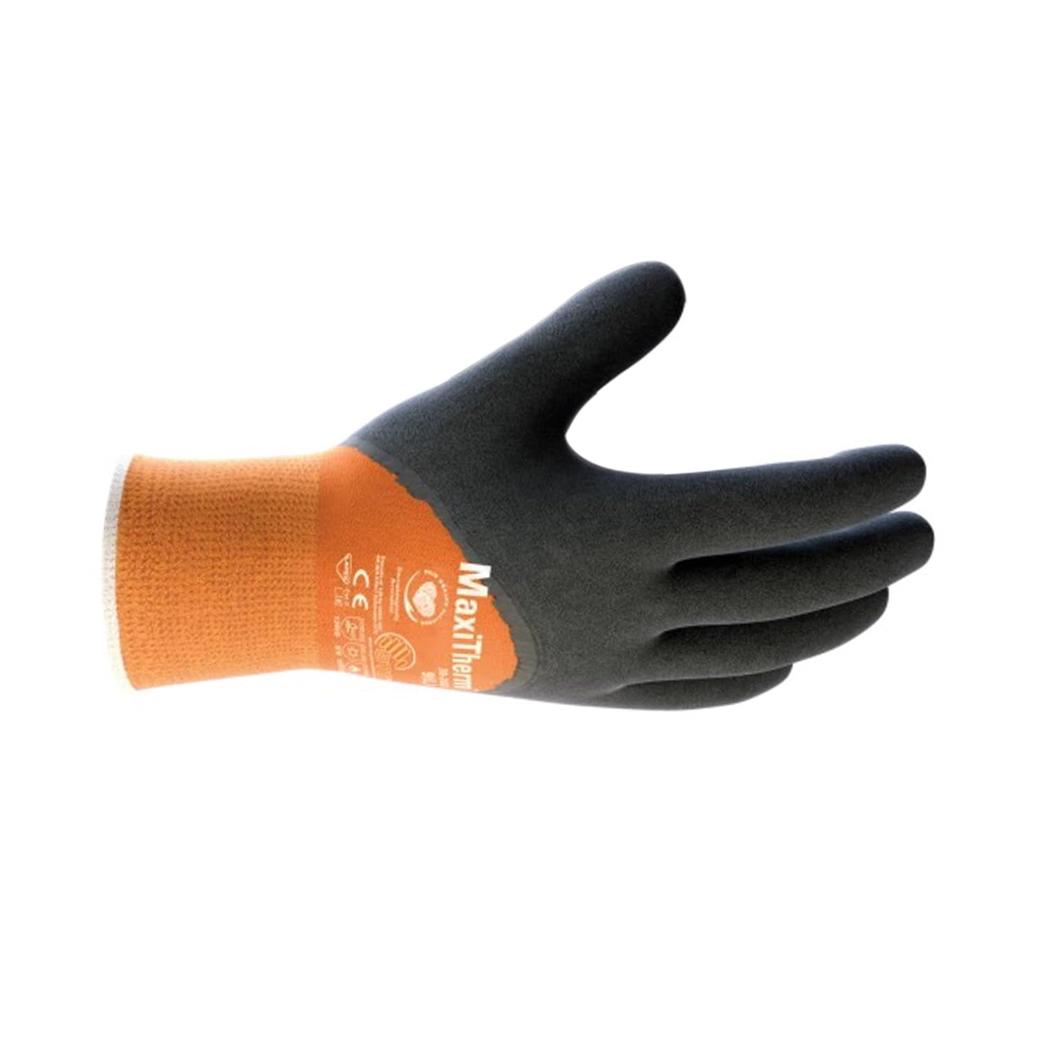 ATG MaxiTherm® 30-202 Thermal Work Gloves, 3/4 Coated Knitwrist, Natural Latex Grip, Cold Protection, EN 388 & EN 511 Certified -12 PAIR PER BOX