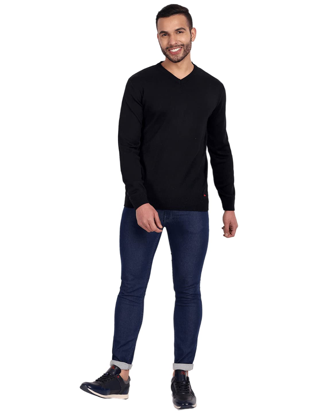 PERF Regular Fit V Neck Sweater for Men |PMASWFS22097|