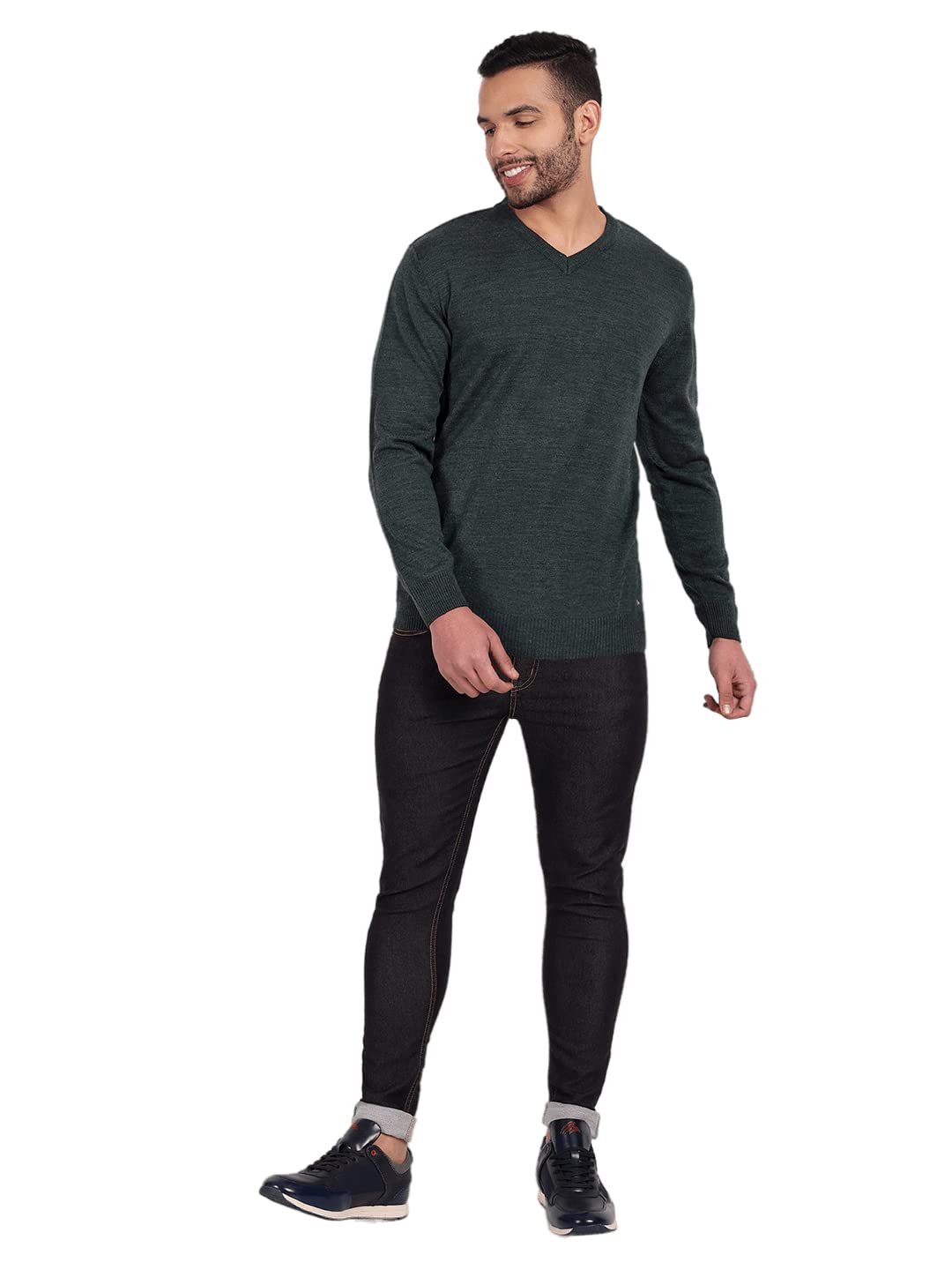 PERF Regular Fit V Neck Sweater for Men |PMASWFS22097|