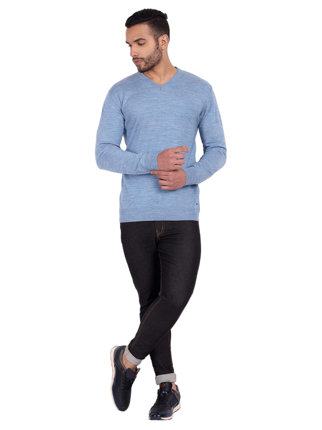 PERF Regular Fit V Neck Sweater for Men |PMASWFS22097|