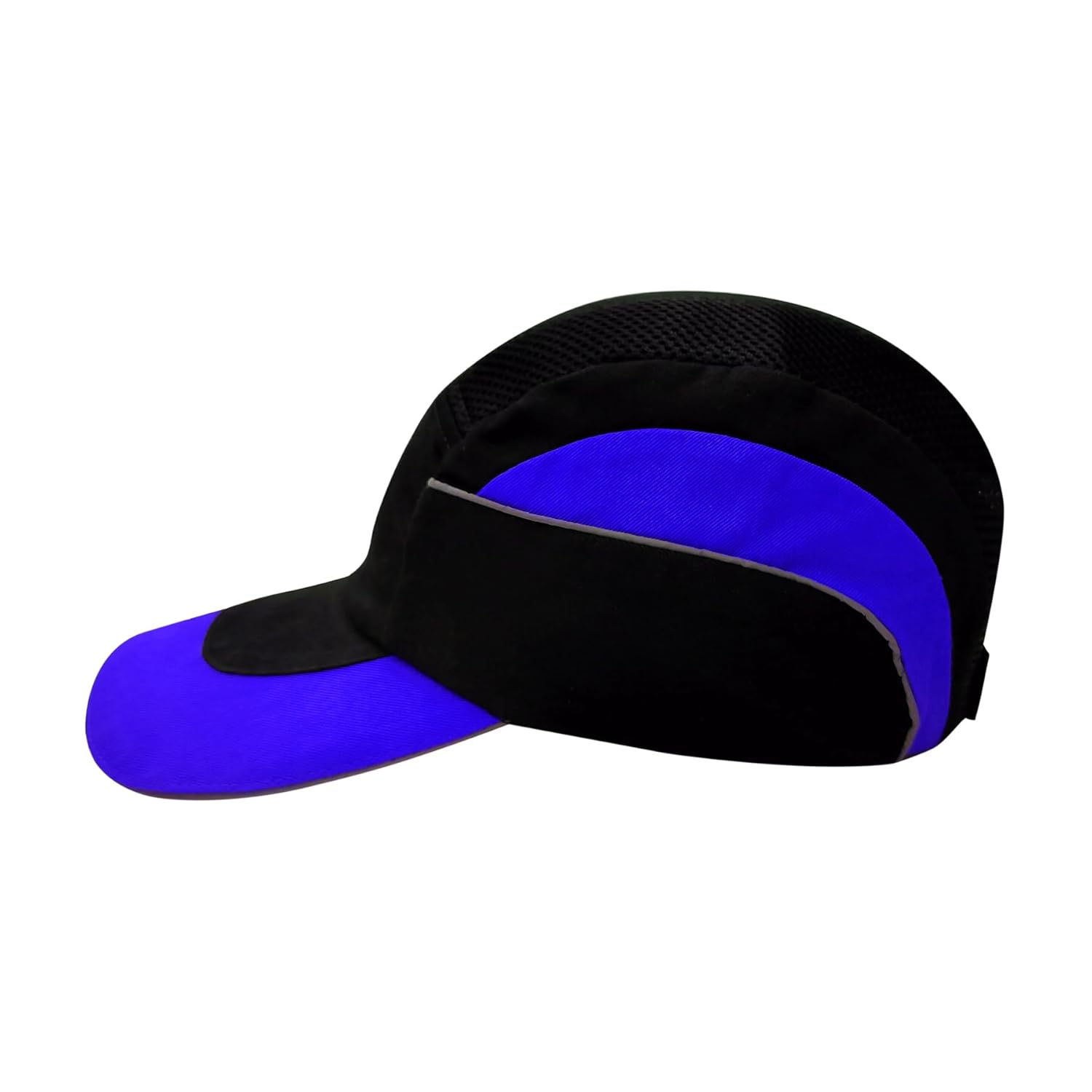 PERF Unisex Safety Bump Cap Long Peak Black Blue | CE Certified