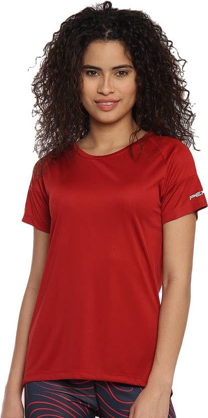 PERF Regular Fit Half Sleeve T-Shirt for Women (PWTFW17027)