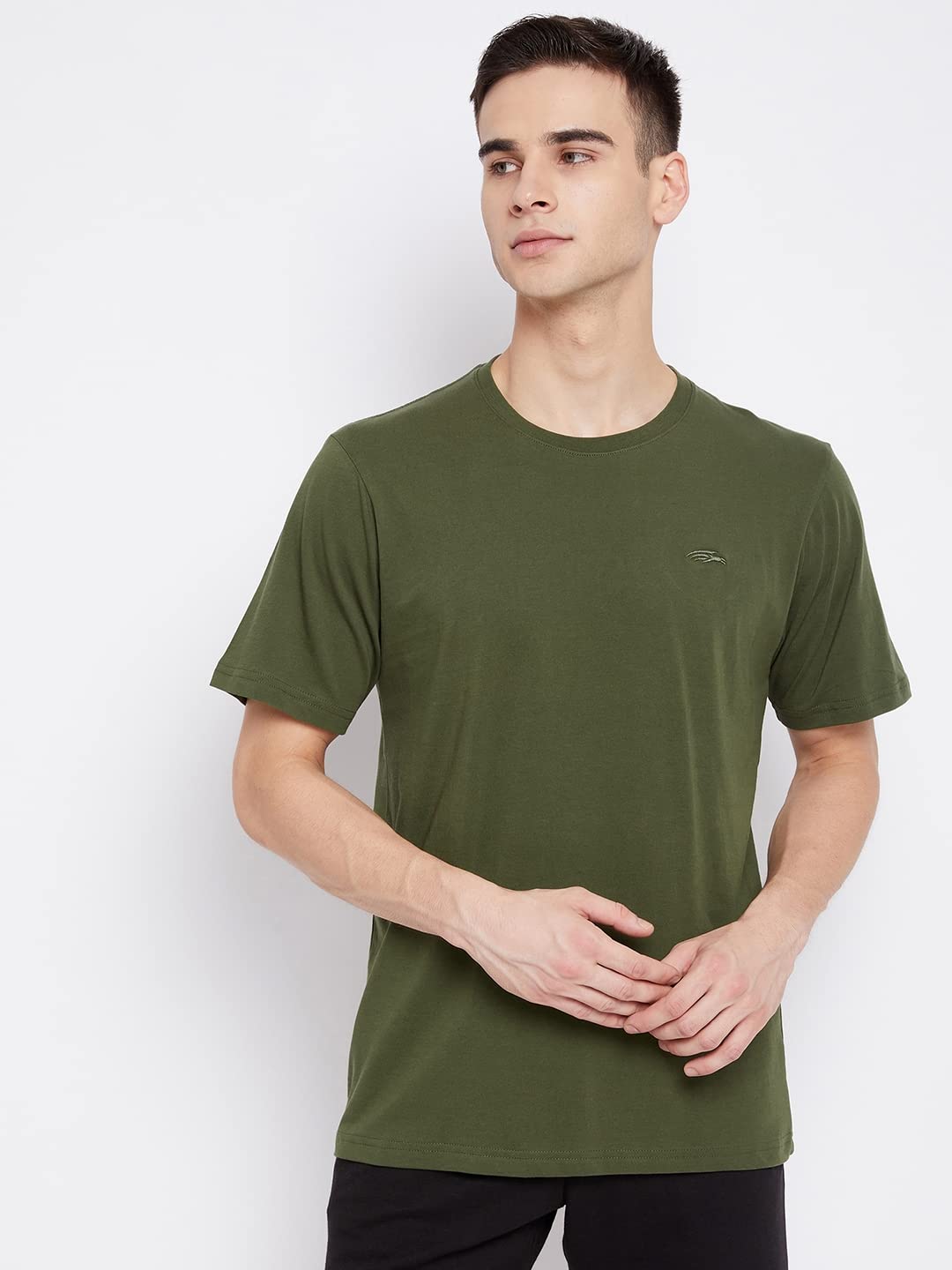 Perf Men's Basic Core Cotton Tee with Ultra-Soft Feel for More Comfort