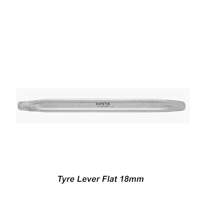 PERF TYRE LEVER FLAT (STL-02) 18MM - Premium Alloy Steel, Chrome Plated Finish, Heat Treated, Durable and Strong for Efficient Tire Maintenance