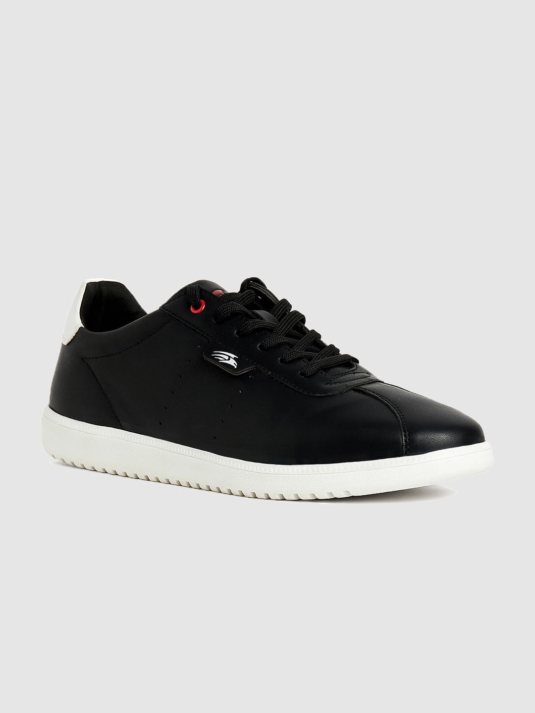 PERF Men's White Sneakers - Stylish & Trendy Casual Shoes, PU Upper, TPR Sole, Super Comfortable, Lightweight Fashion Sneakers