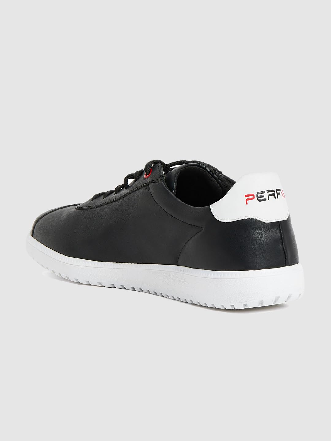 PERF Men’s Black Sneakers - Stylish & Trendy Casual Shoes, PU Upper, TPR Sole, Super Comfortable Cushion Insole, Lightweight Walking Shoes