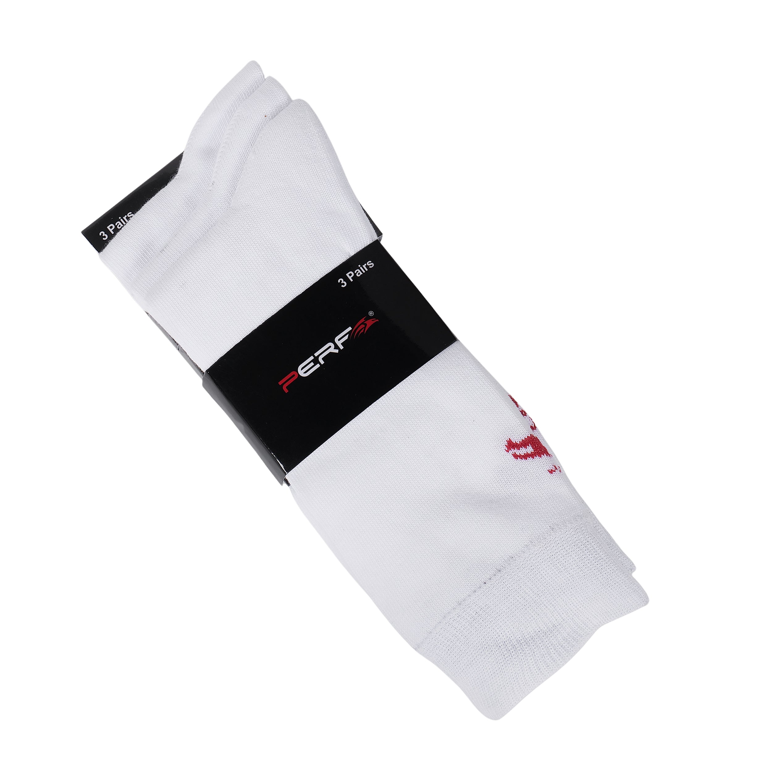 PERF Full-Length Socks | Breathable Fabric | Stretch Comfort | Reinforced Welt | Long-Lasting Wear | Ideal for Work & Daily Use (Pack Of 3)