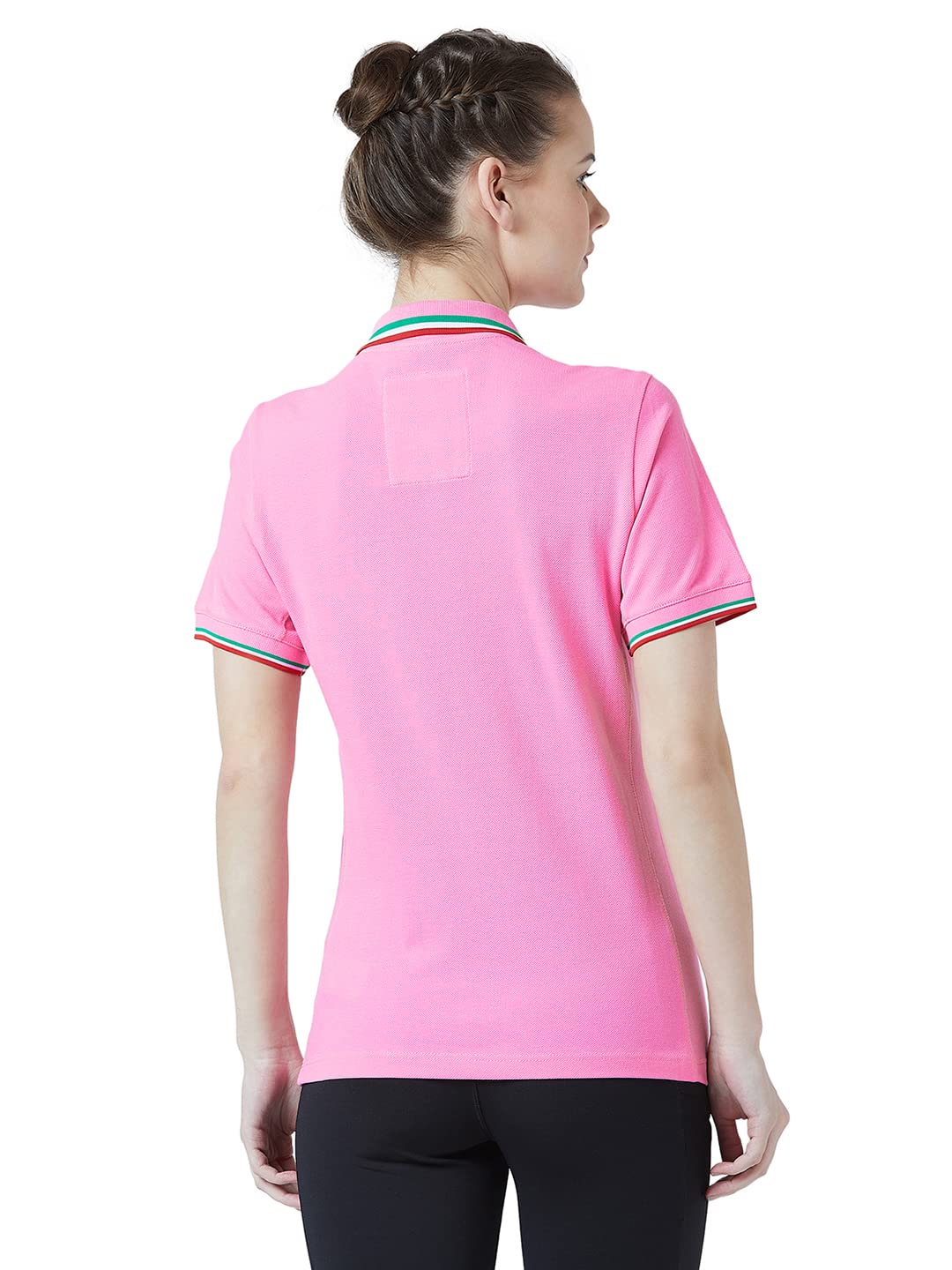 PERF Women Cotton Regular Fit Polo Tshirt