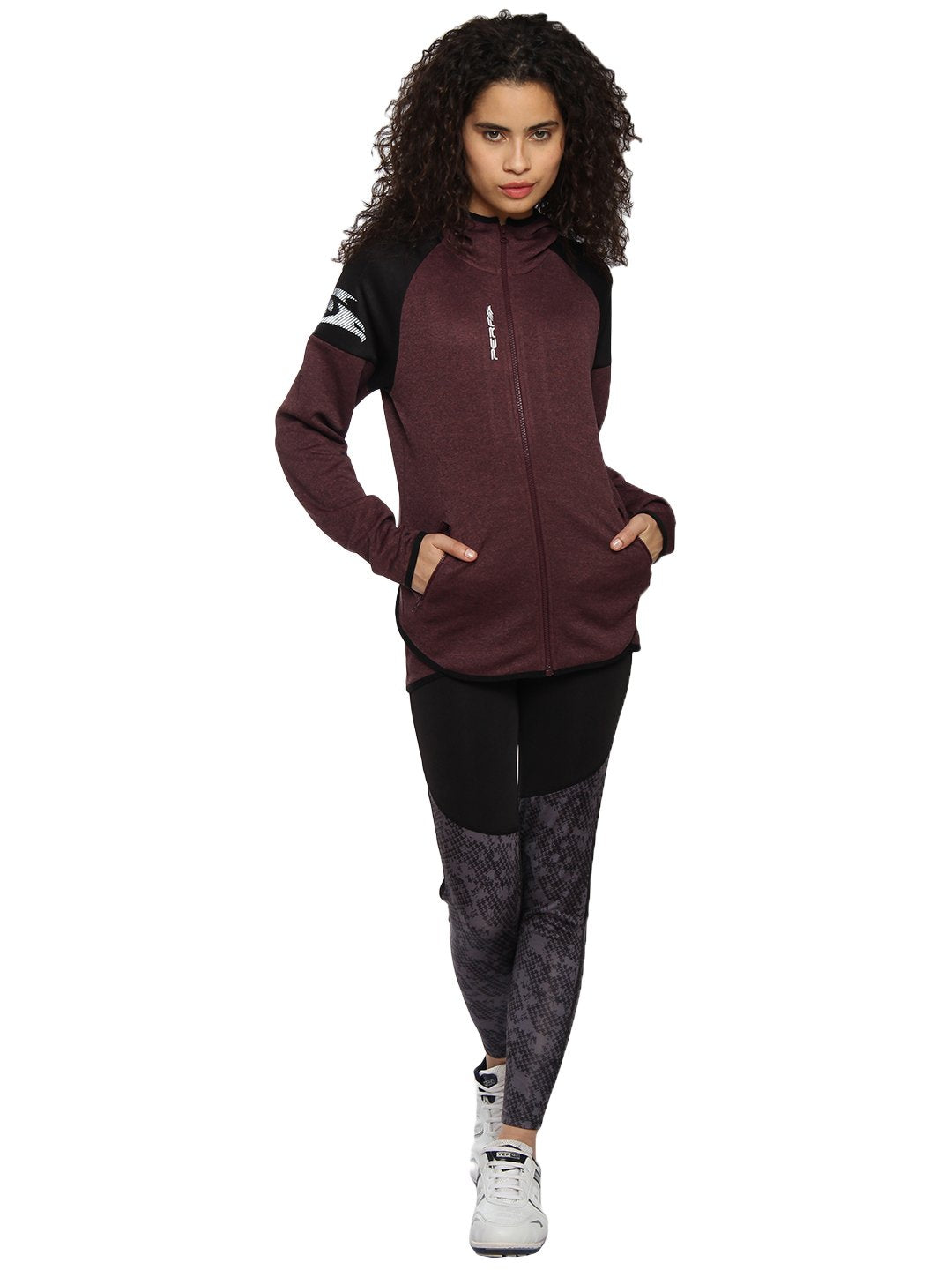PERF Cationic Printing Crook Hoodie Jacket For Women