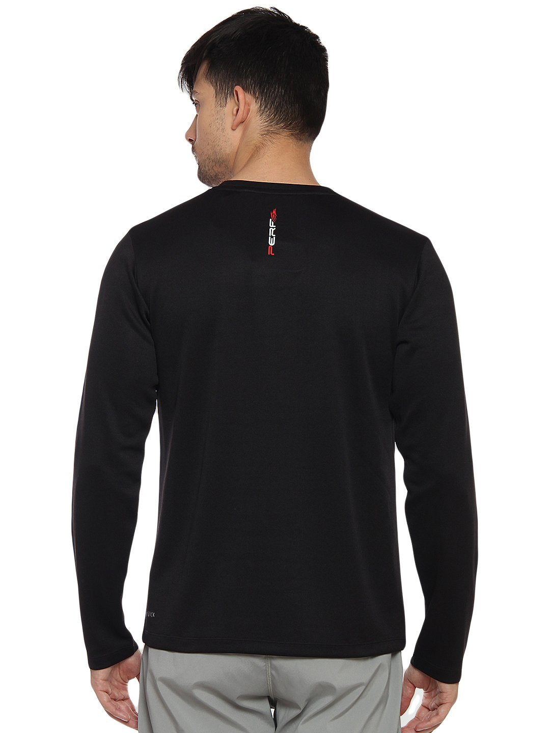 PERF Polyester Sublimation Grunge Print Long Sleeve Tshirt for Men