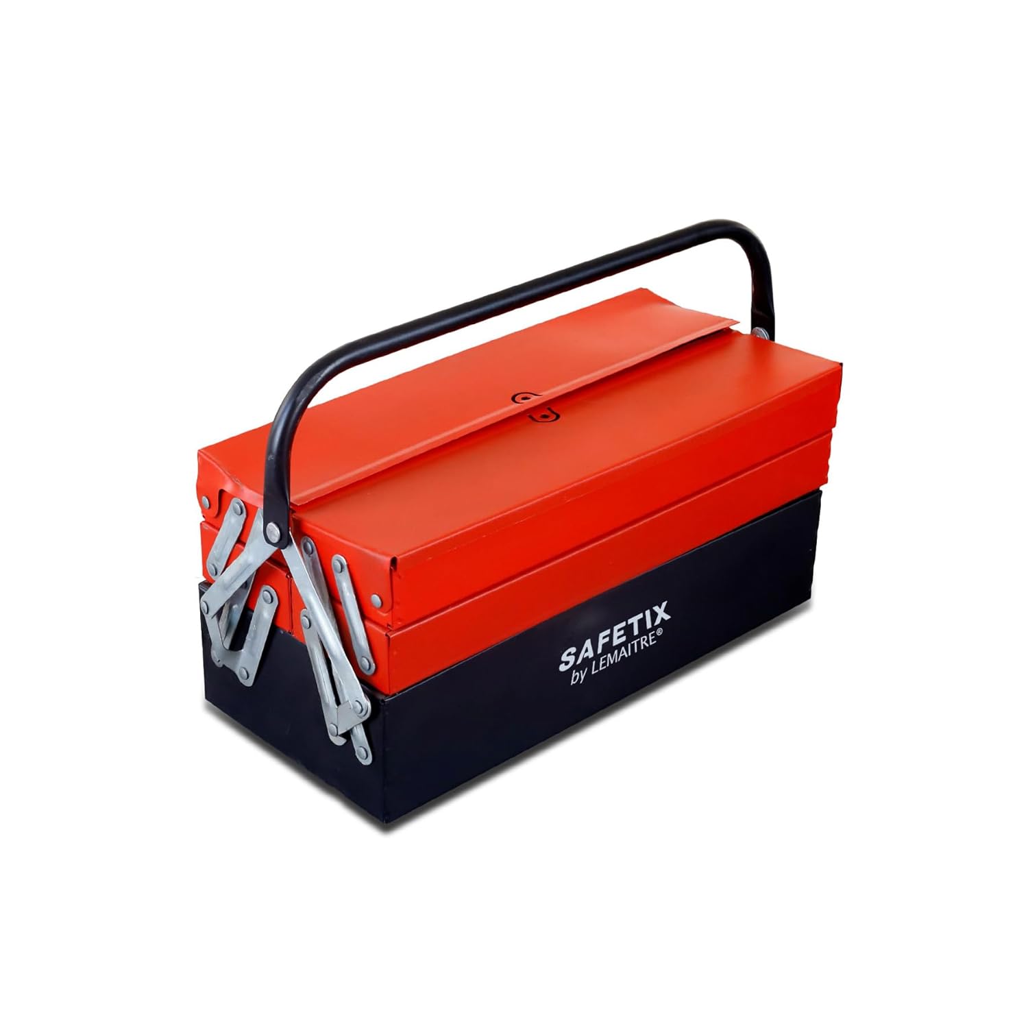 PERF Tool Box Set (Double Box) – Heavy Duty Metallic Frame, Painted Finish, 5 Compartments, Spacious Storage – 17"x8"x8"