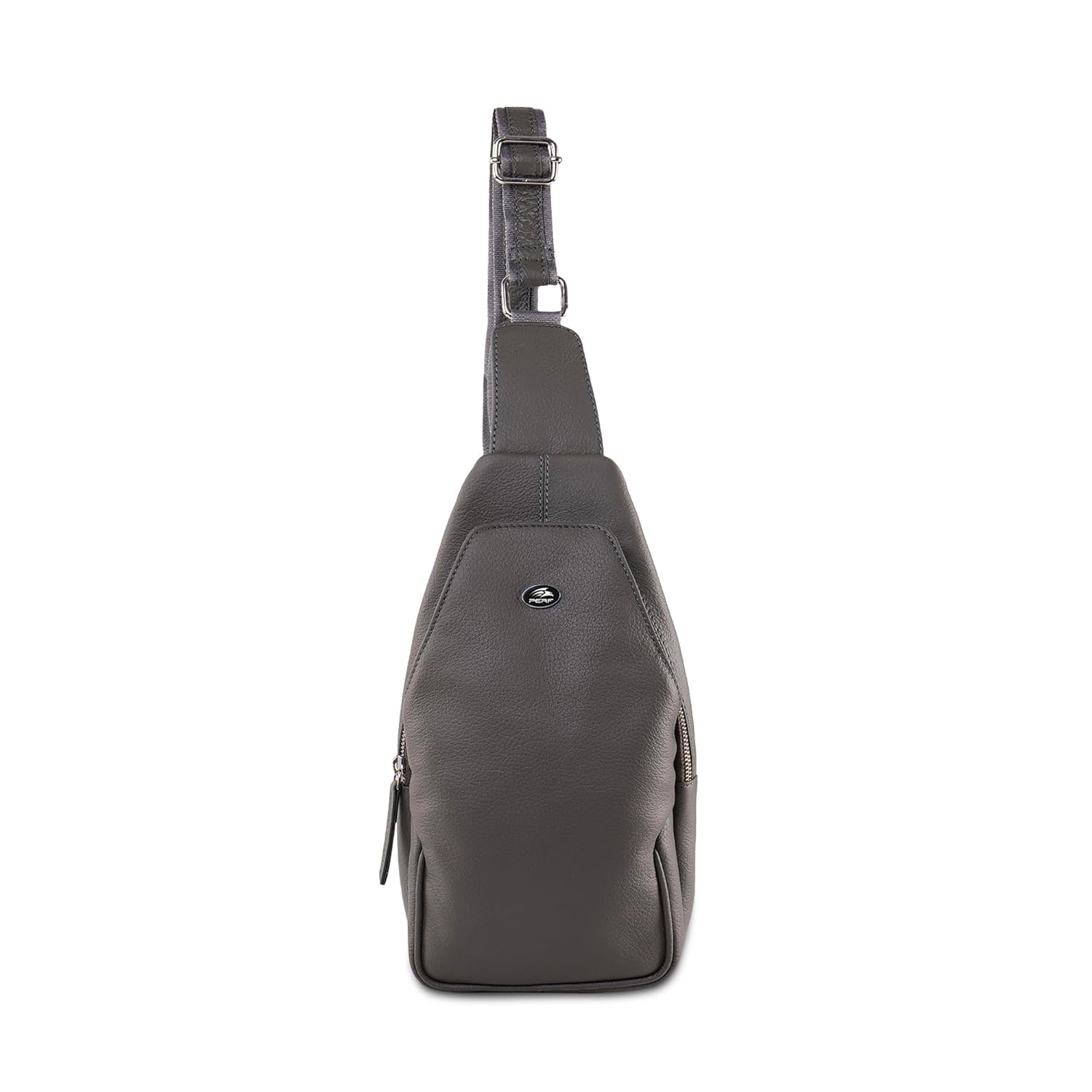 PERF Genuine Leather Adjustable Sling Bag | Unisex Crossbody Travel & Office Messenger Bag | Slim & Spacious Side Bag for Men & Women