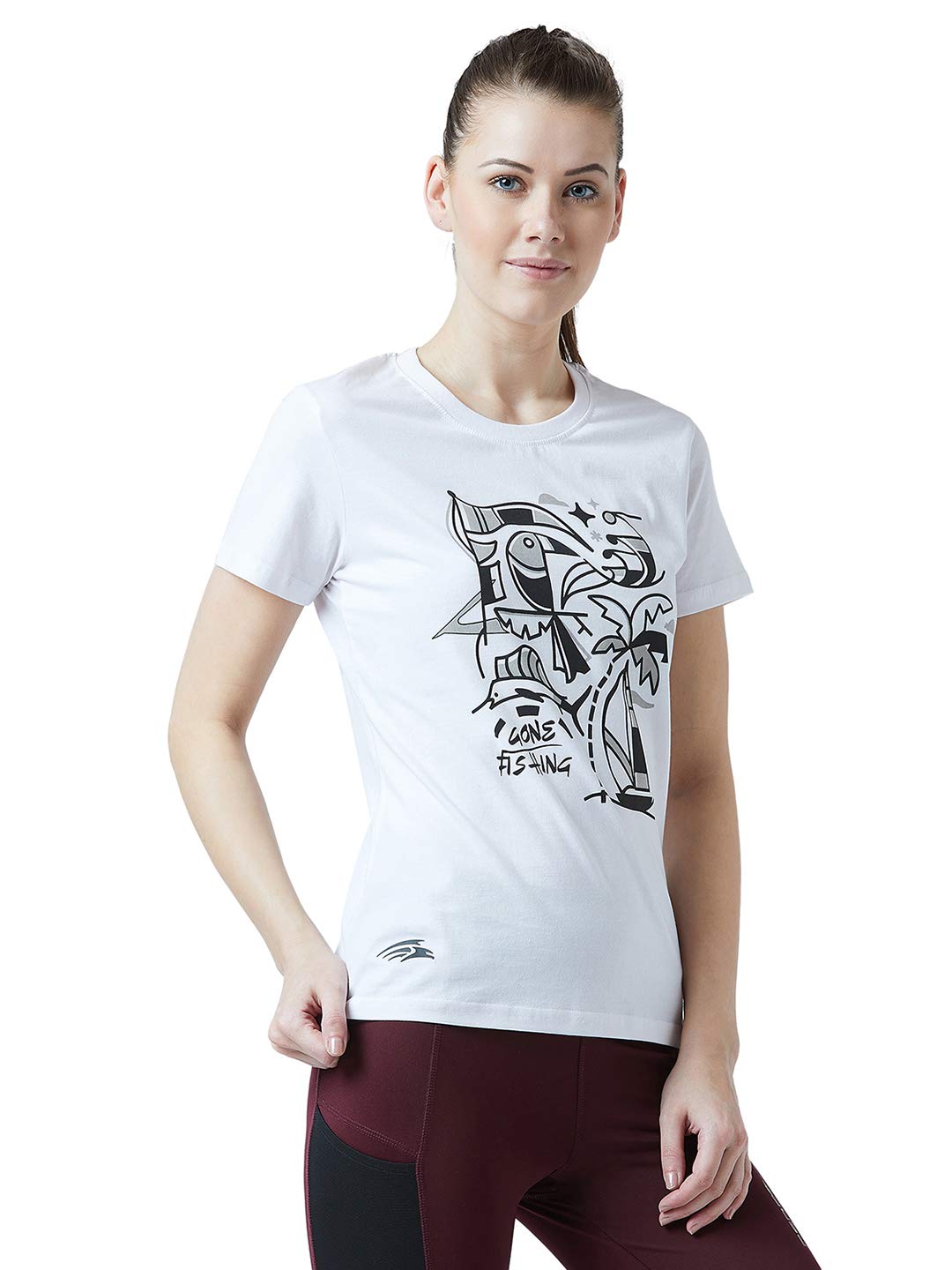 Perf Women's Gone for Fishing Tshirt - White