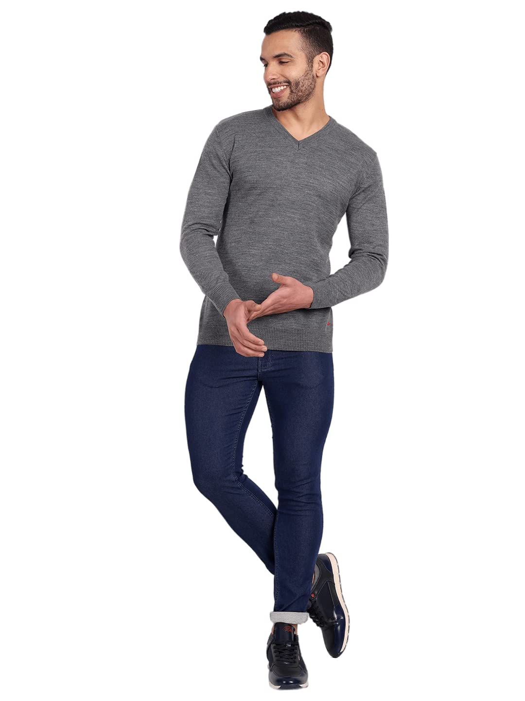 PERF Regular Fit V Neck Sweater for Men |PMASWFS22097|