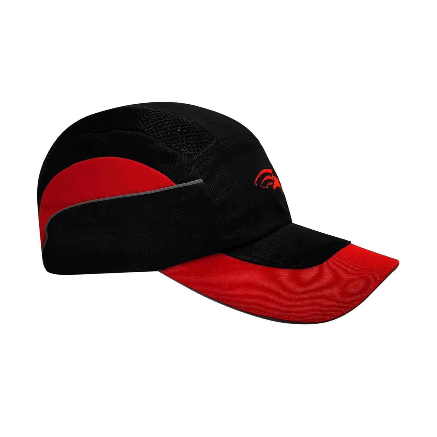 PERF Unisex Safety Bump Cap Long Peak Black Red | CE Certified