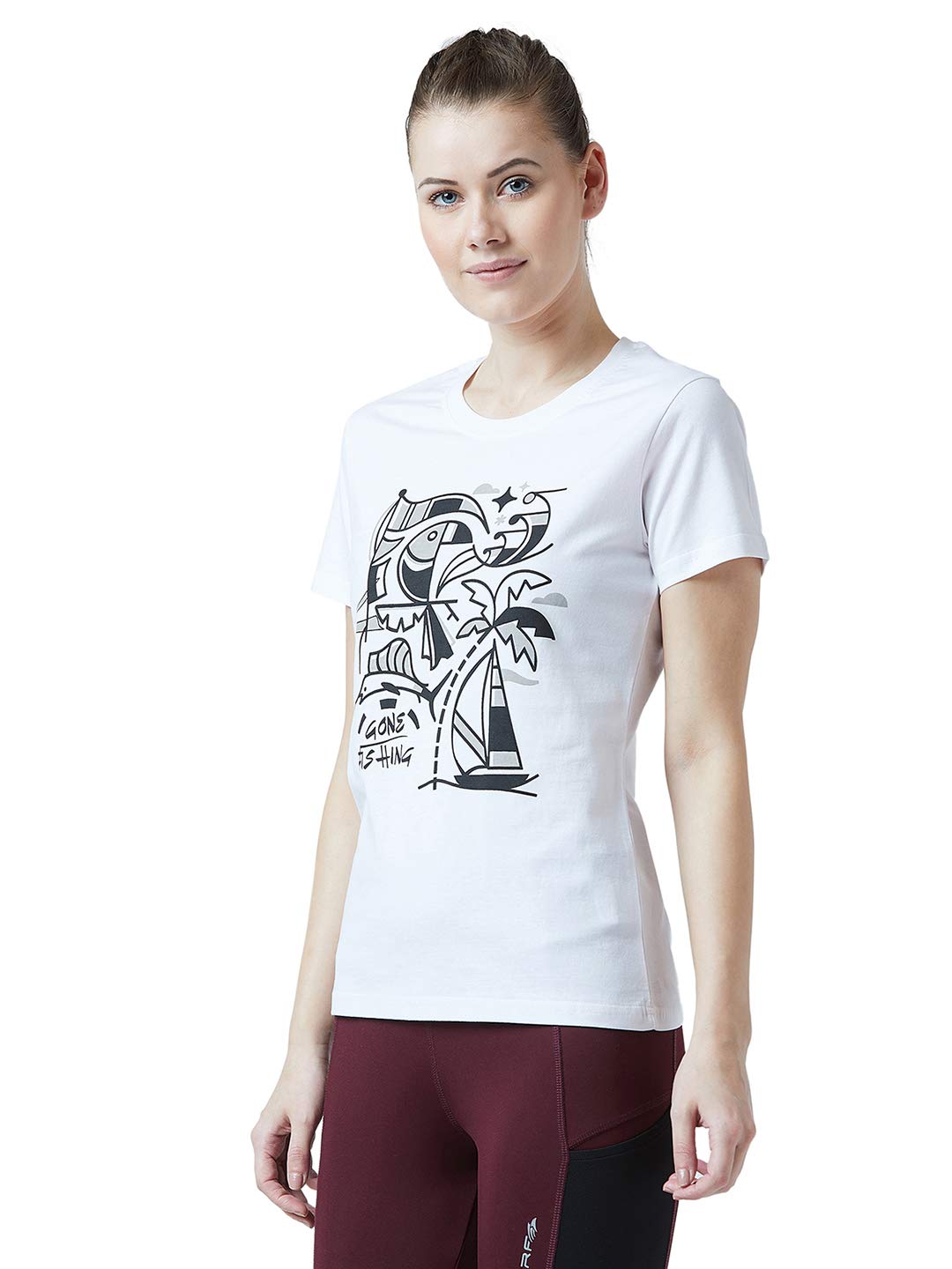 Perf Women's Gone for Fishing Tshirt - White