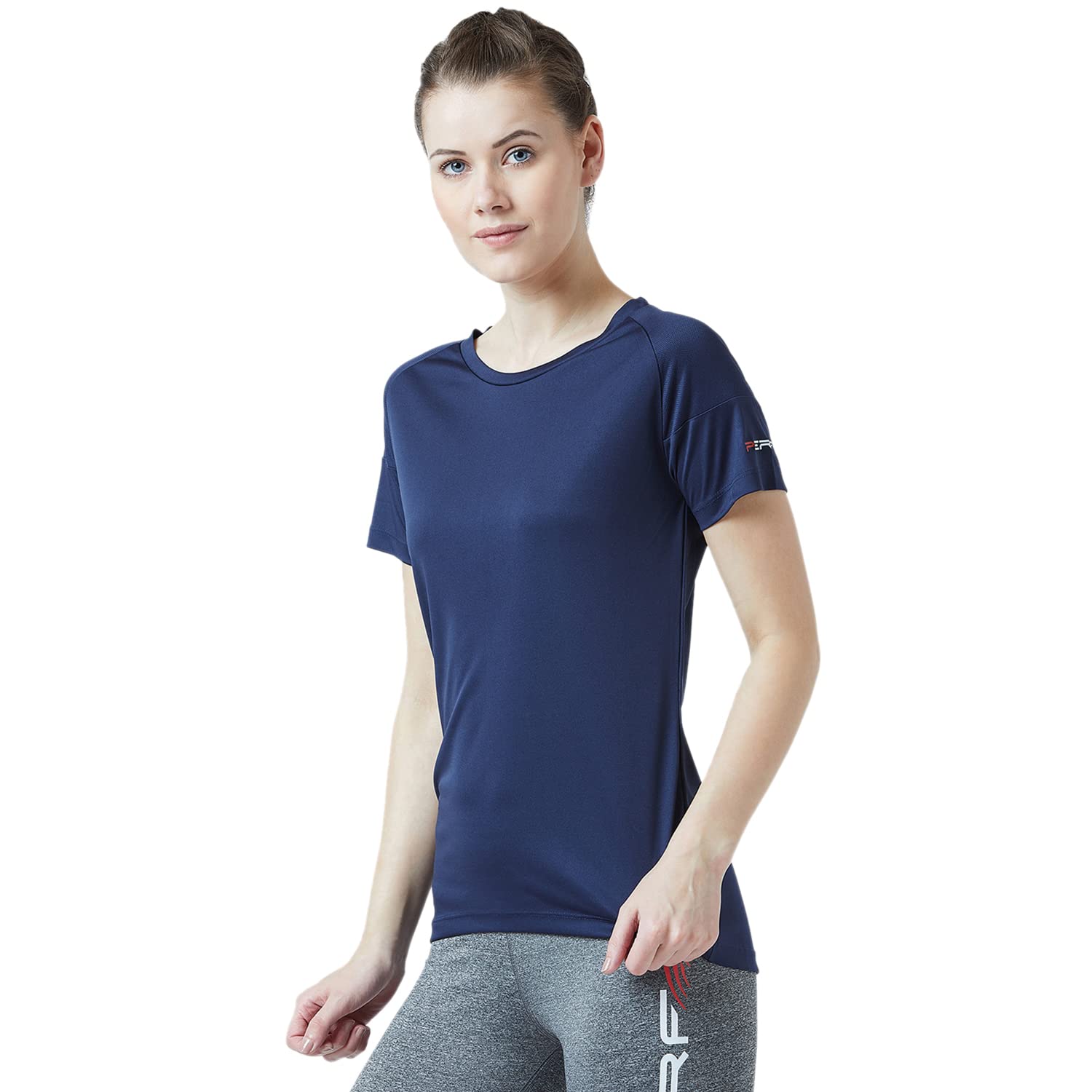 PERF Regular Fit Half Sleeve T-Shirt for Women (PWTFW17027)