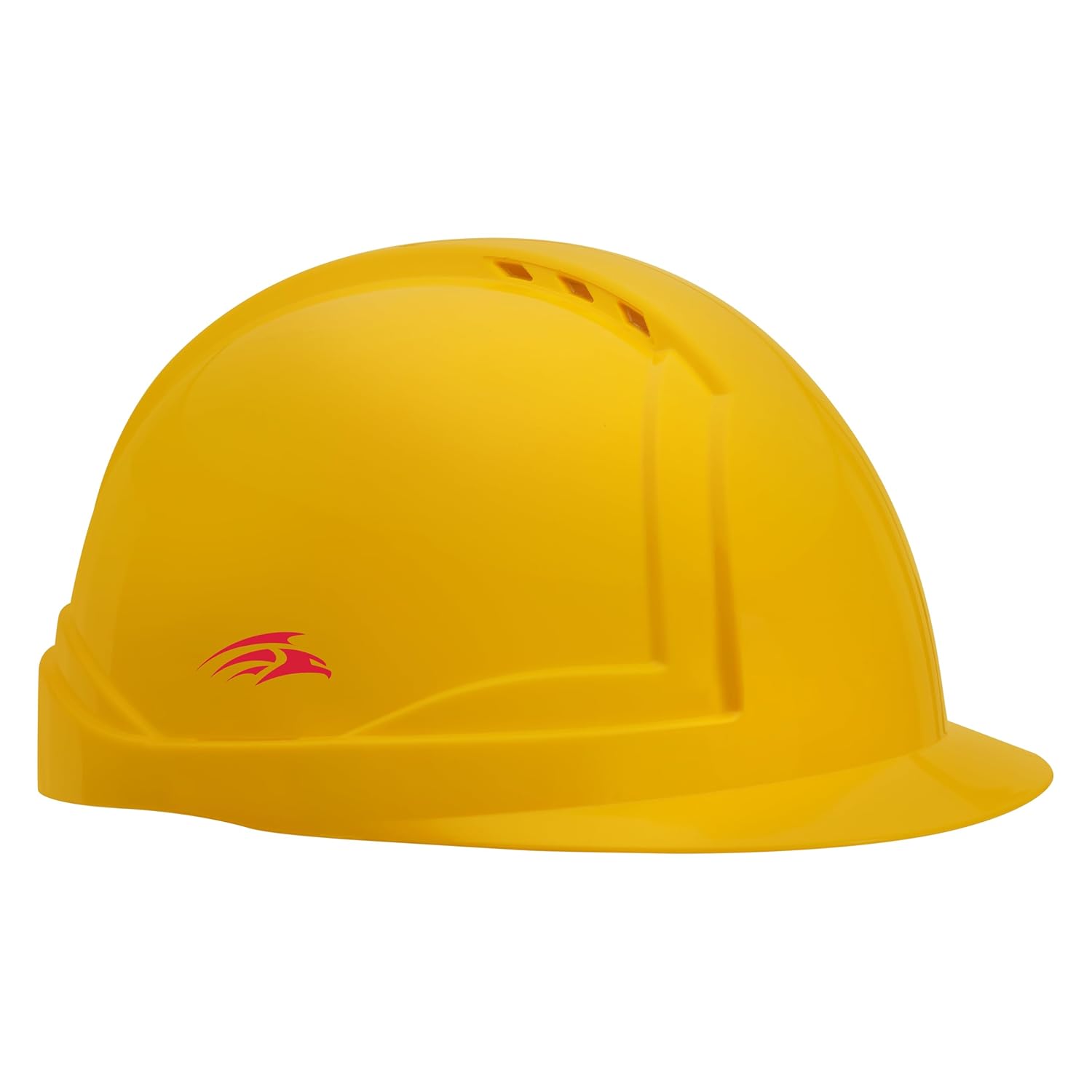 PERF Safety Helmet for Construction & Outdoor Work|Easy 3D Fitting System for Any Head Size|Lightweight|8-Point Support Easy Impact Absorption Sweatband|Orbit-R|Yellow