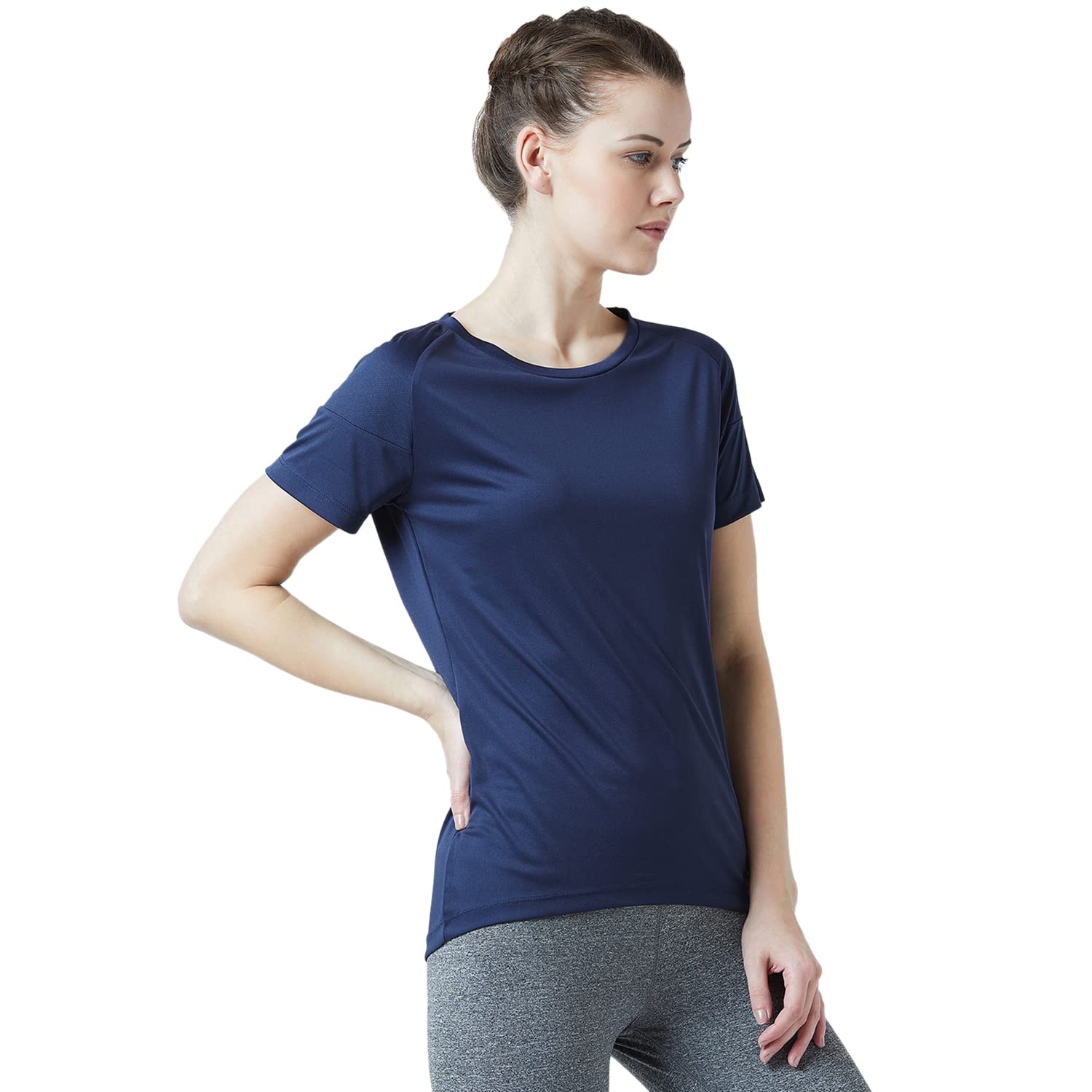 PERF Regular Fit Half Sleeve T-Shirt for Women (PWTFW17027)