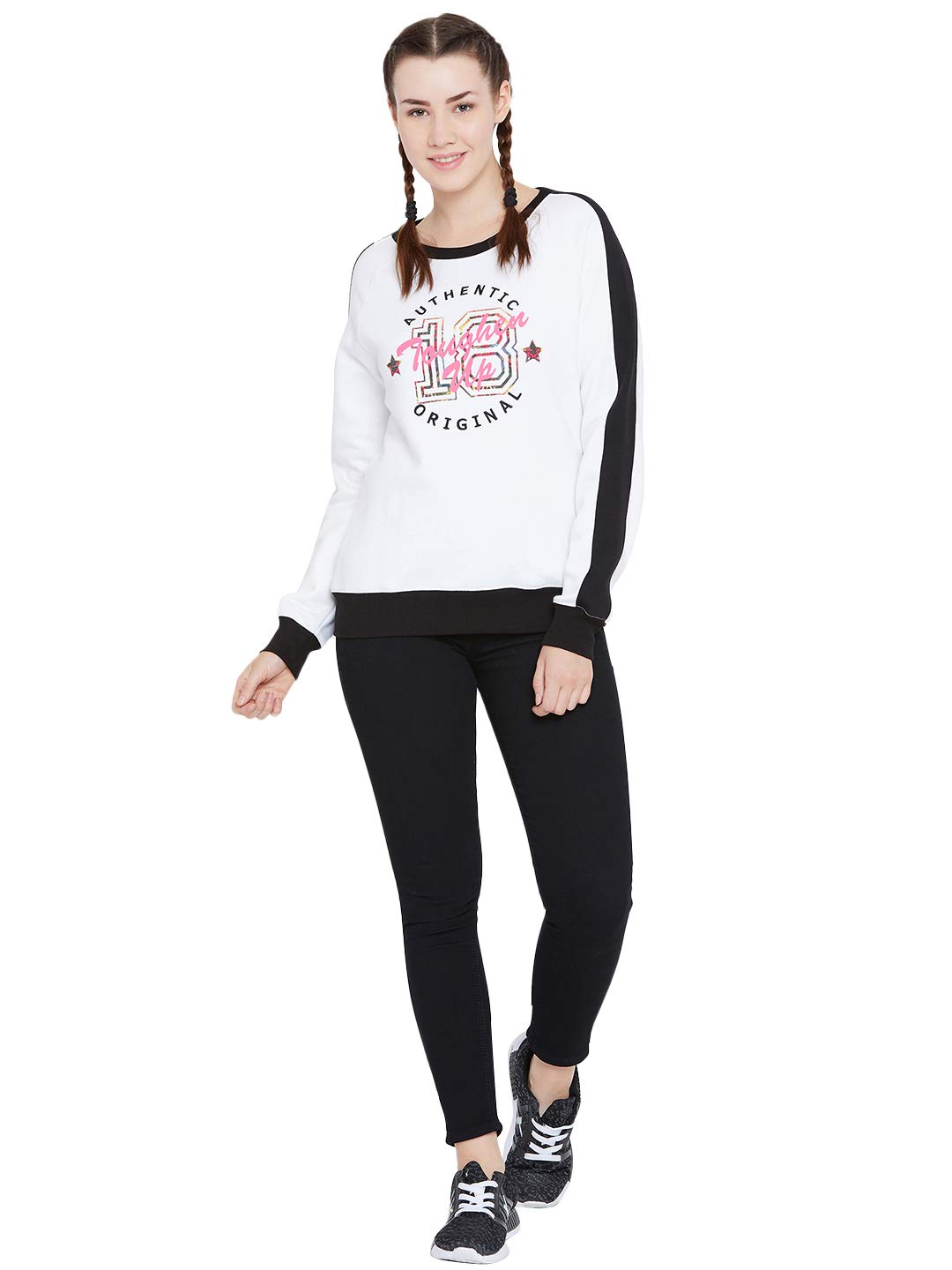 PERF Women's Rise & Shine Sweatshirts White Top