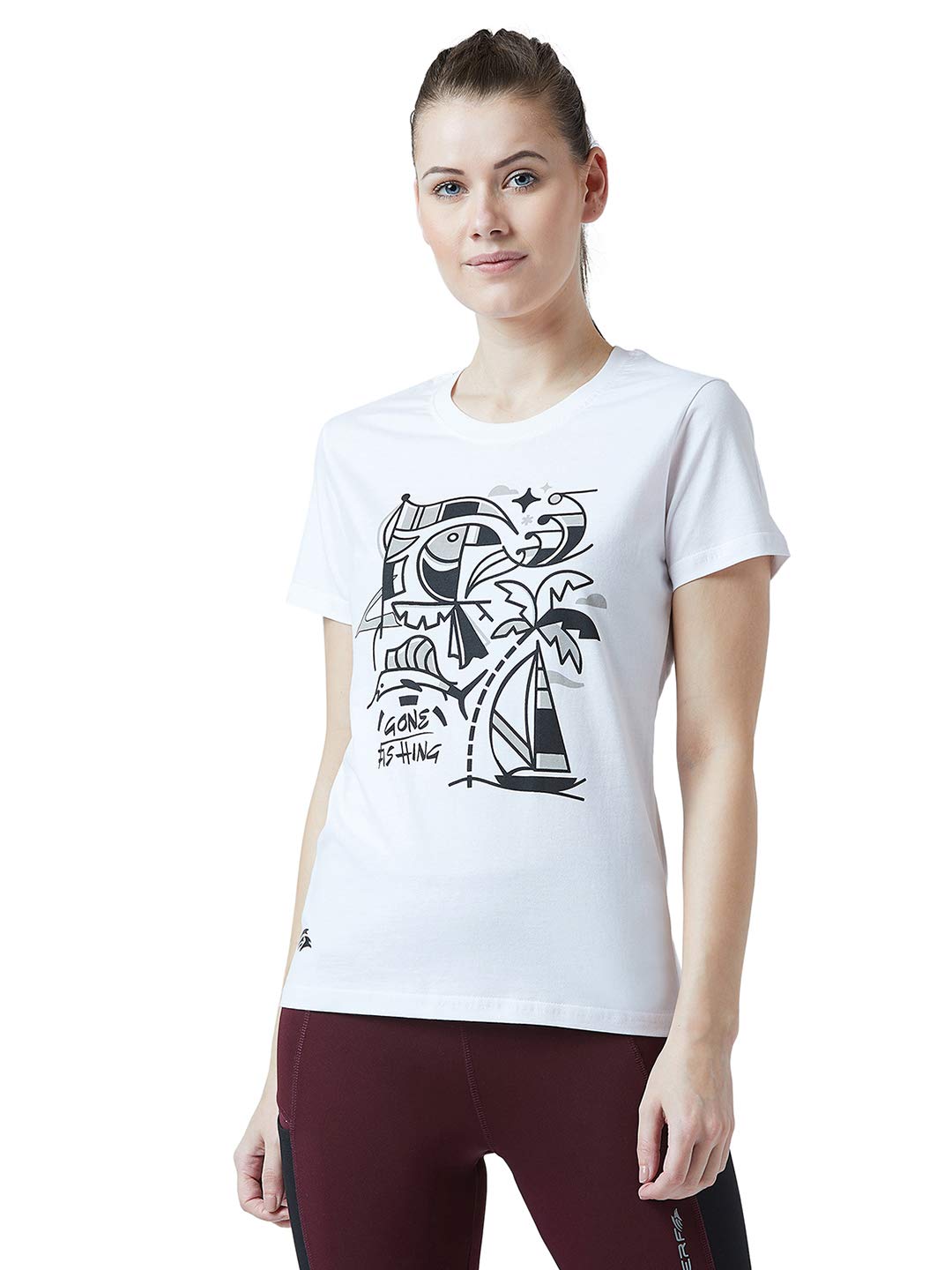 Perf Women's Gone for Fishing Tshirt - White
