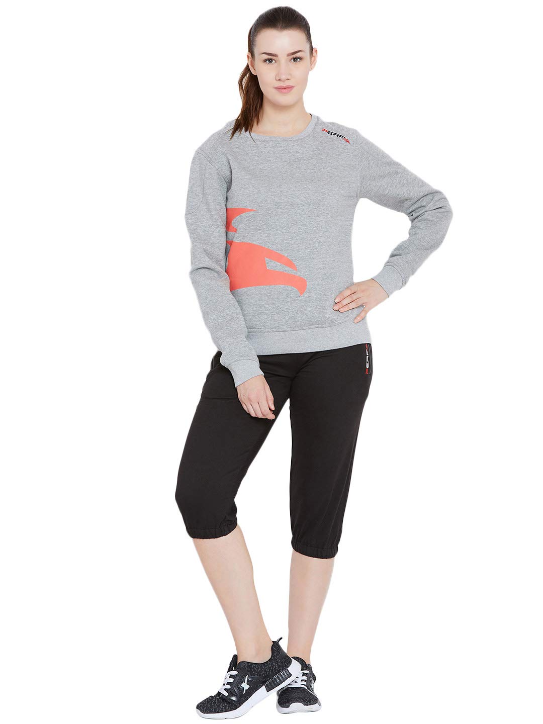PERF Women's Sweatshirts Light Grey Heather Top