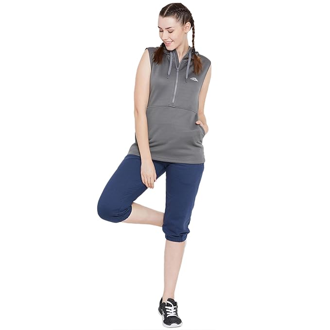 Women Solid Sleeveless Sweatshirt for Perfect for Layering & Bold Looks