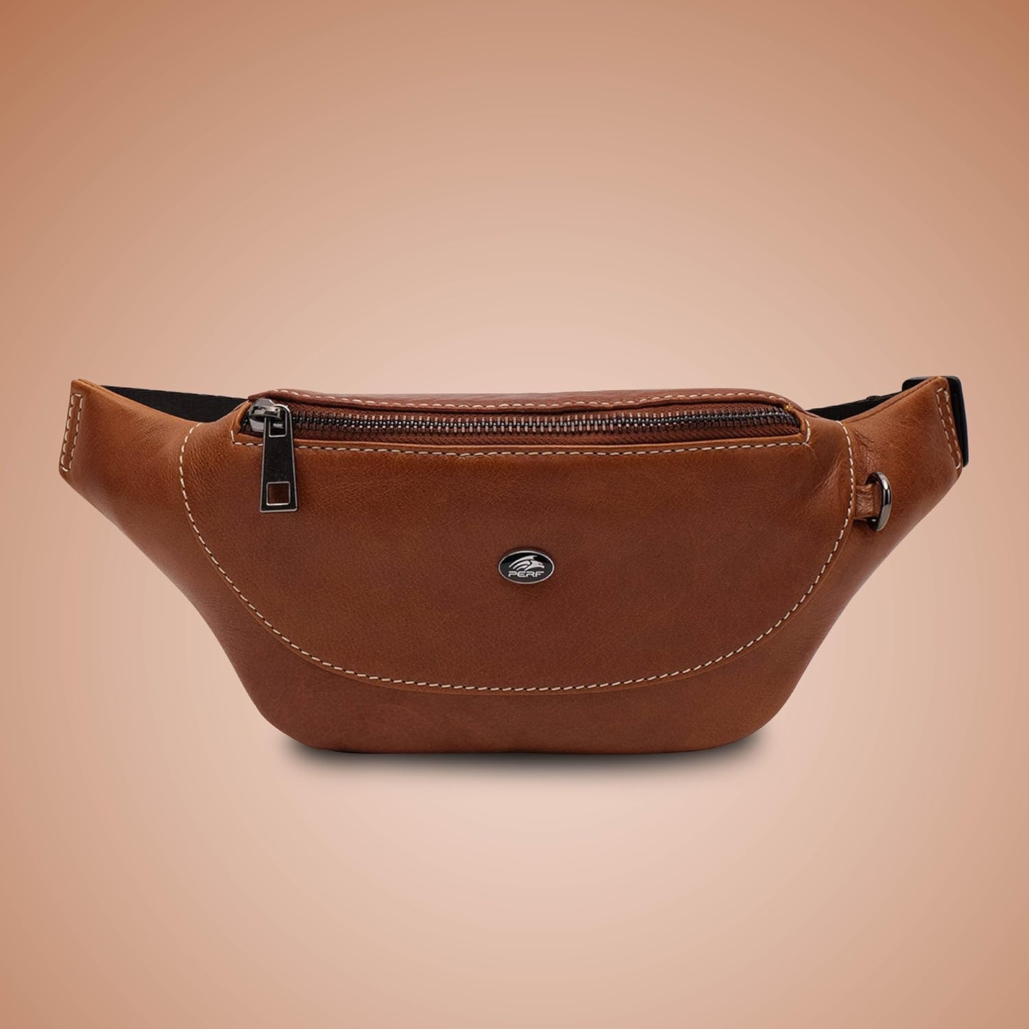 Adjustable Waist Bag for Men & Women | Genuine Leather Crossbody Shoulder Bag | Travel, Office, Everyday Use