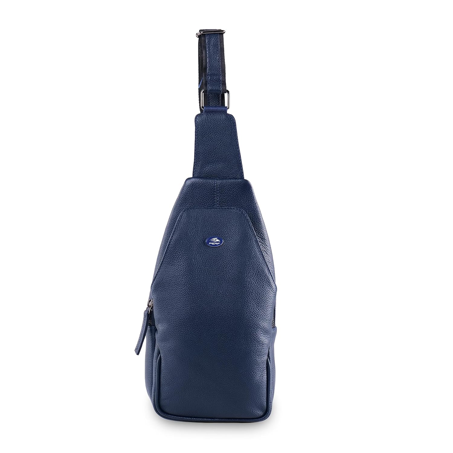 PERF Genuine Leather Adjustable Sling Bag | Unisex Crossbody Travel & Office Messenger Bag | Slim & Spacious Side Bag for Men & Women